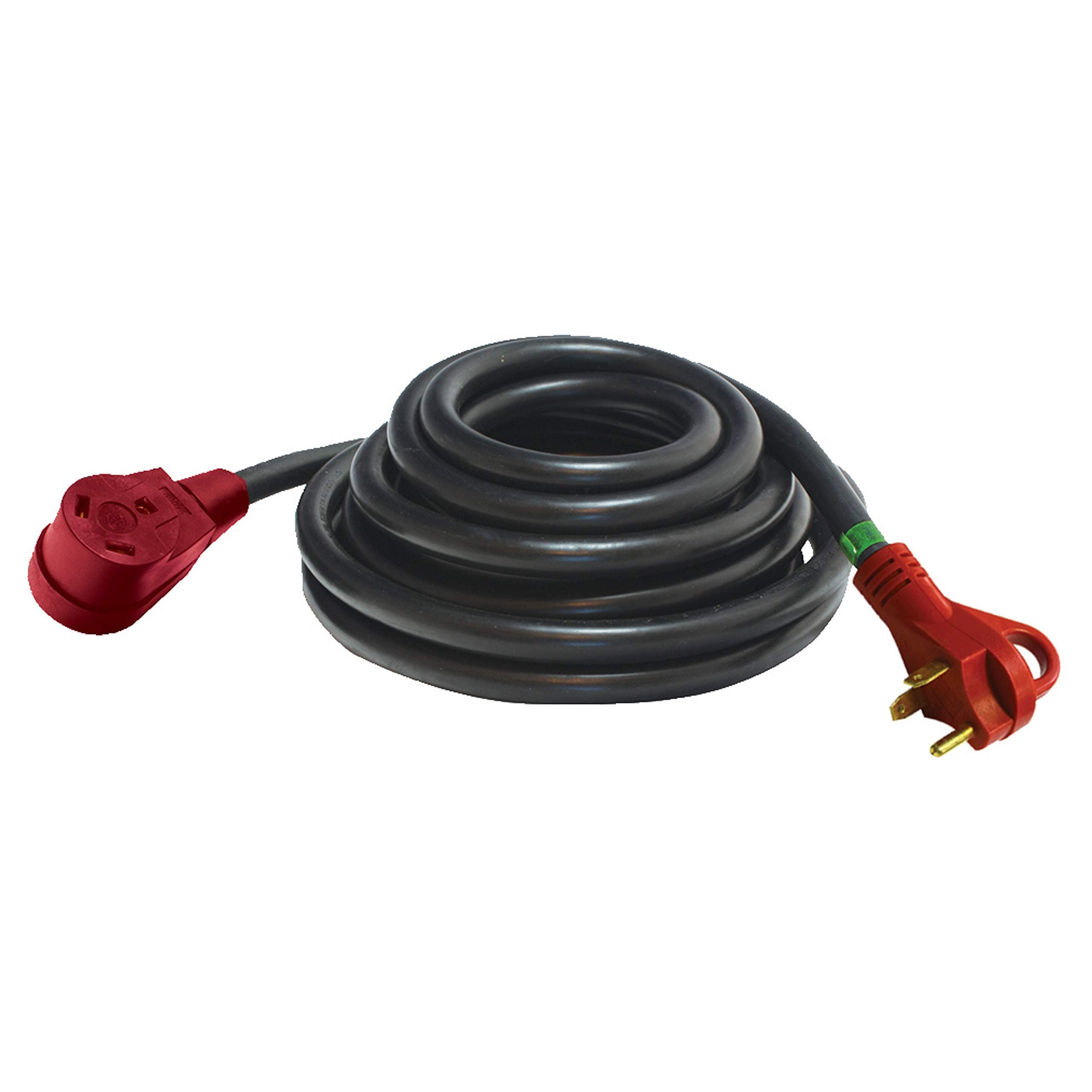 Valterra Mighty Cord 50-Amp RV Extension Cord | 15', Red with Carry Handle