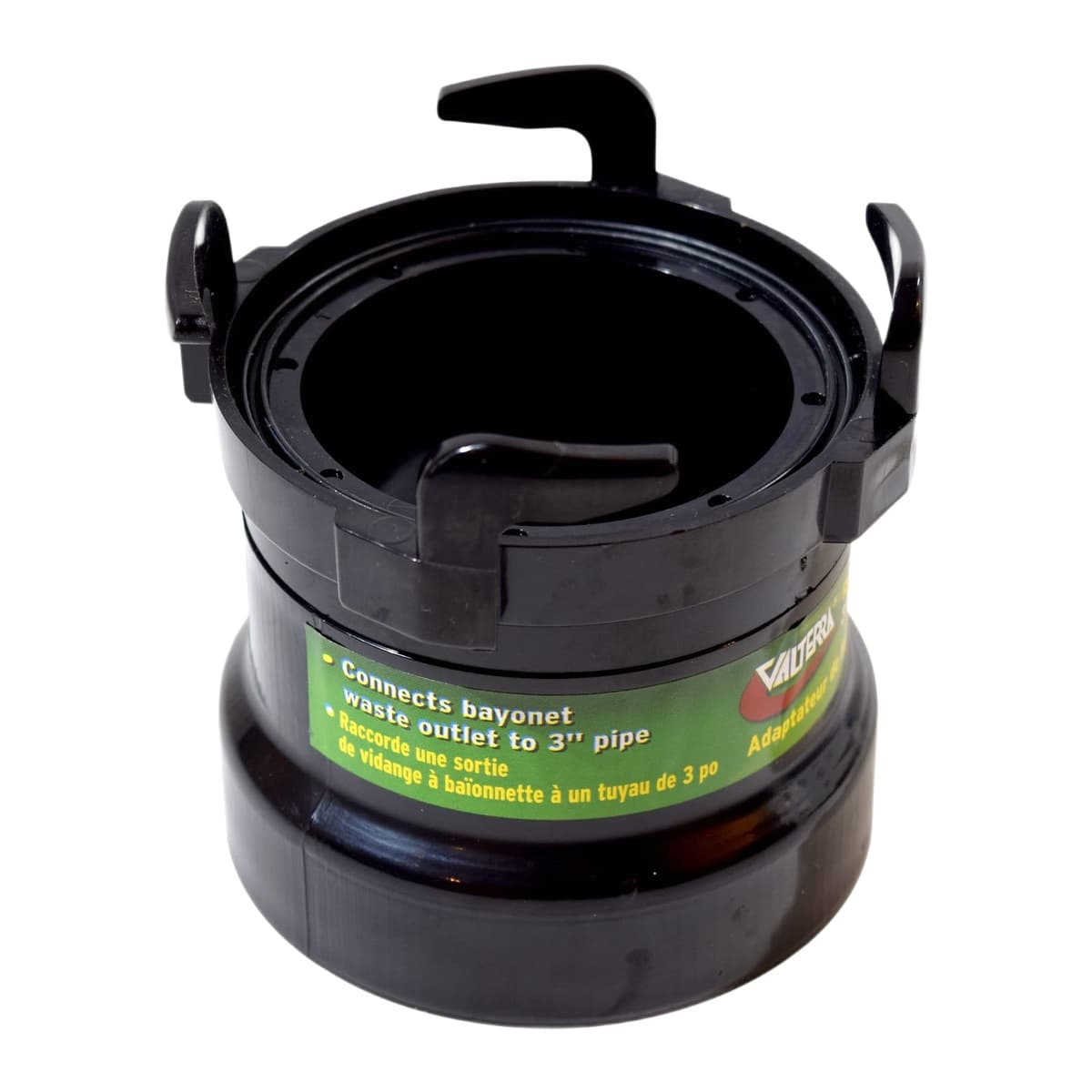 Valterra Rotating Rigid Pipe Adapter, 3" Hub x Bayonet