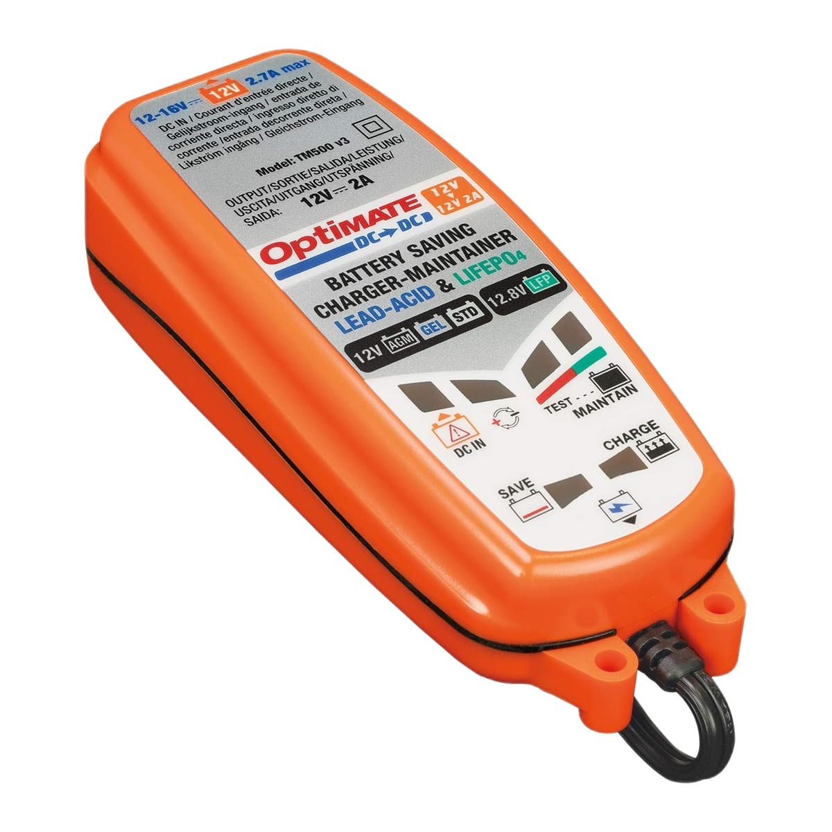 OptiMate DC 2A 12V DC-to-DC Battery Charger & Maintainer