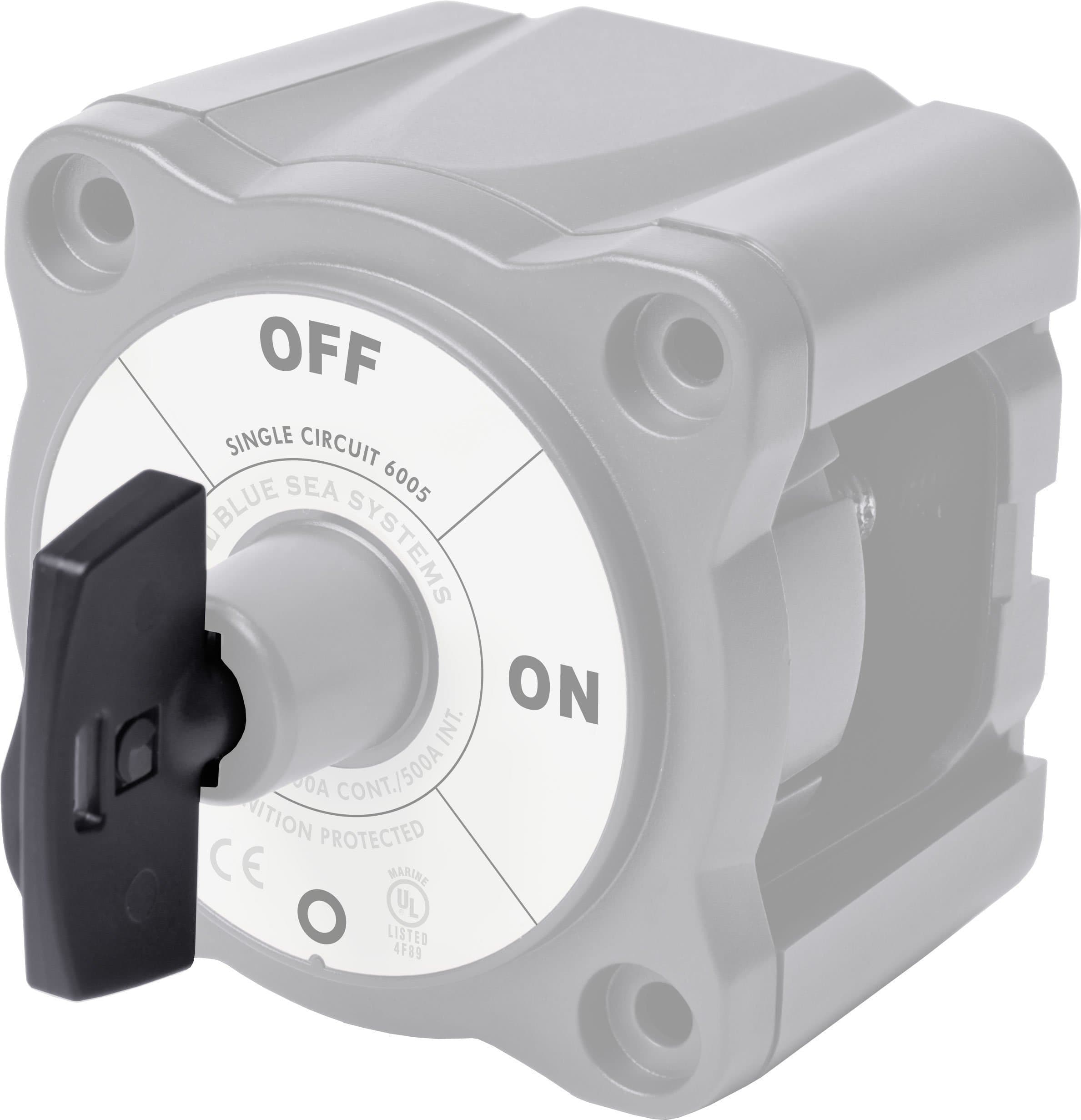 Blue Sea Systems m-Series Mini Dual Circuit Plus Battery Switch | Red, 300A
