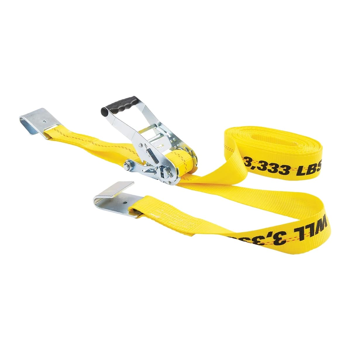 Keeper 2" x 27' Ratchet Tie-Down with Flat Hooks, 10,000 lb Break Strength