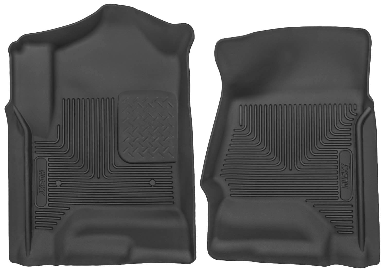 Husky Liners X-act Contour Front Floor Liners | Black, 2-Pc, Fits 2014-2020 Silverado/Sierra/Tahoe/Yukon/Suburban/Escalade