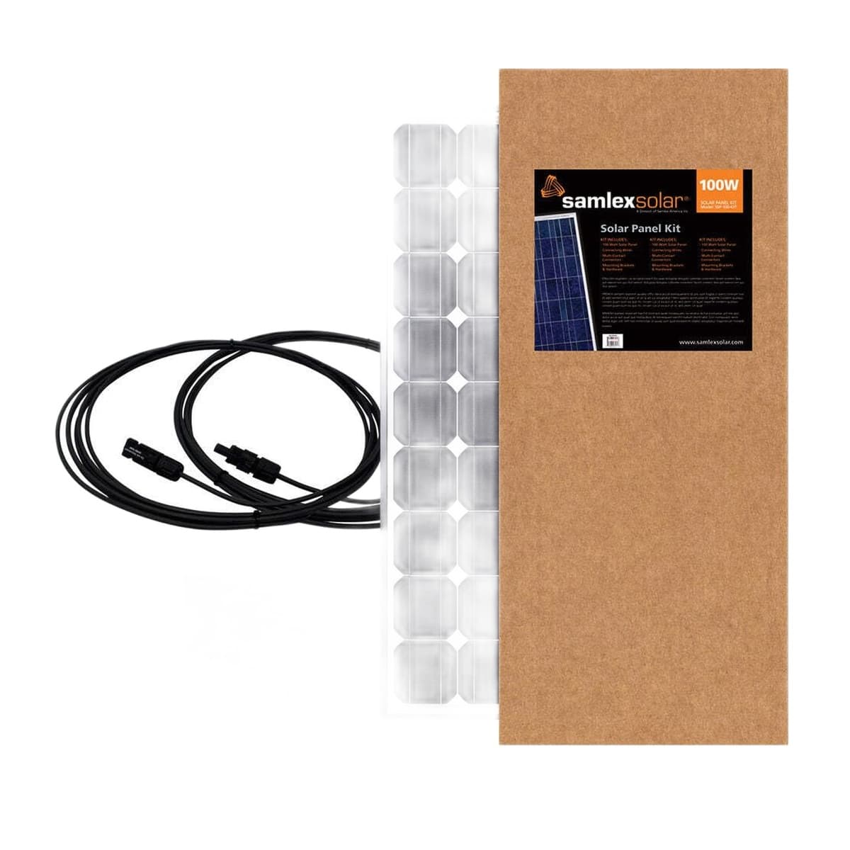 Samlex SSP-100-KIT 100W Crystalline Solar Panel Kit