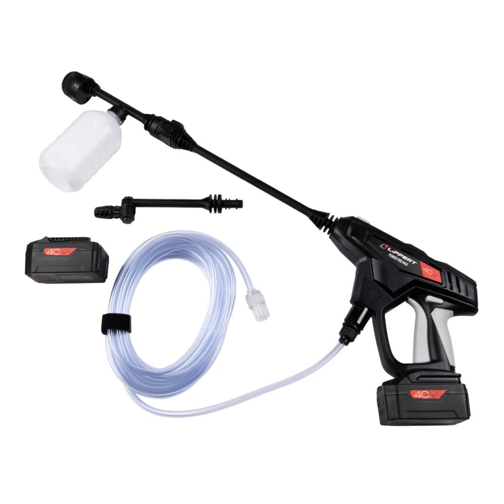 Lippert Power Pro Max Portable Pressure Washer | 40V Battery-Powered, 520 PSI