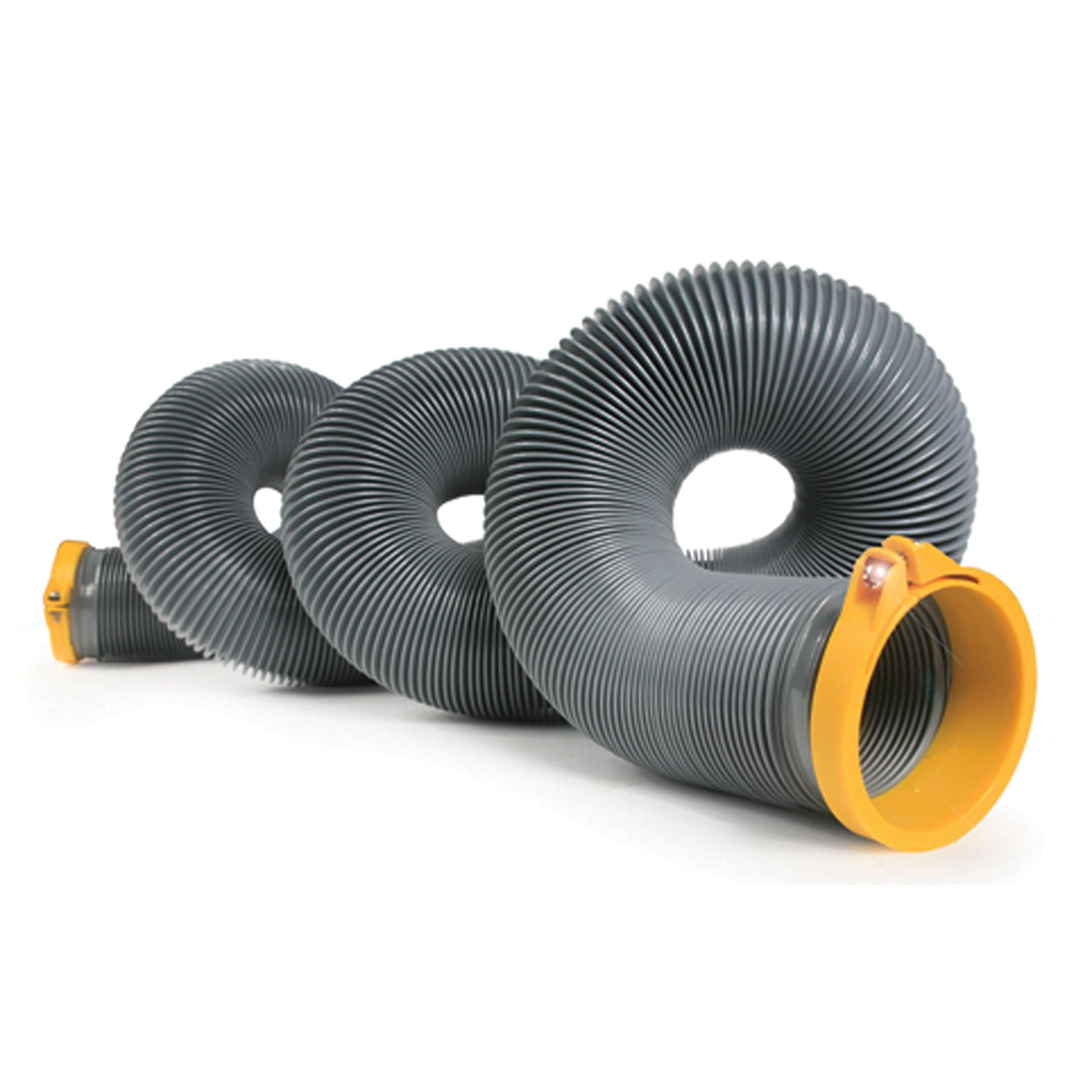 Camco HTS Self-Clamping Sewer Hose | 15 ft, Steel Wire Core