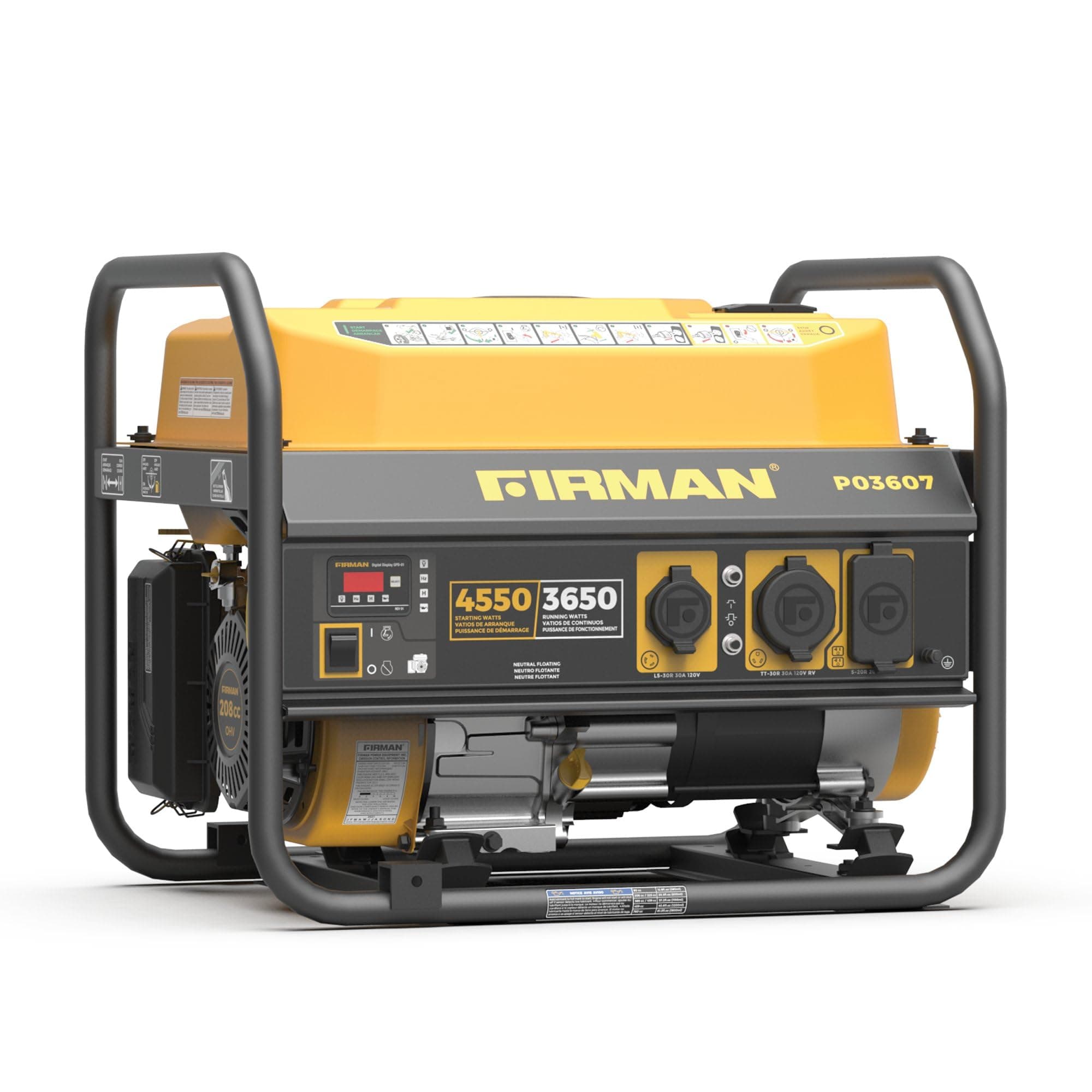 Firman P03607 Portable Generator | 4550/3650 Watt, CARB Compliant, Extended Run