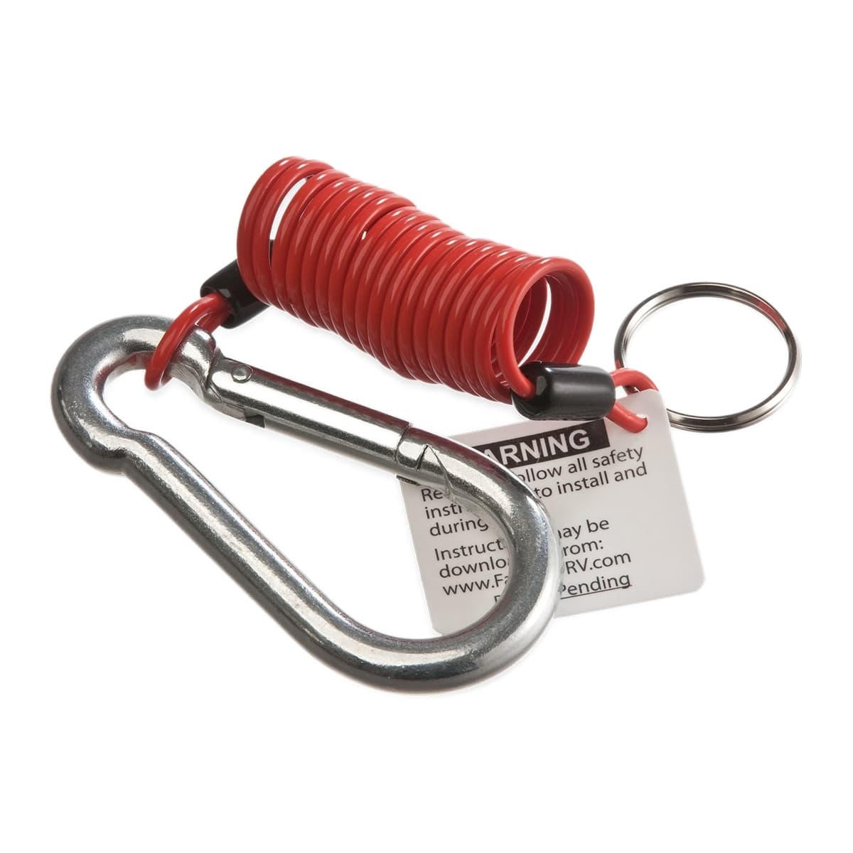 Fastway Zip Coiled Breakaway Cable | 6 ft, Snap Ring