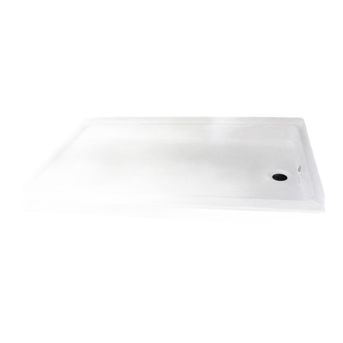 Specialty Recreation RV Shower Pan | 24" x 40", Left-Hand Drain, White