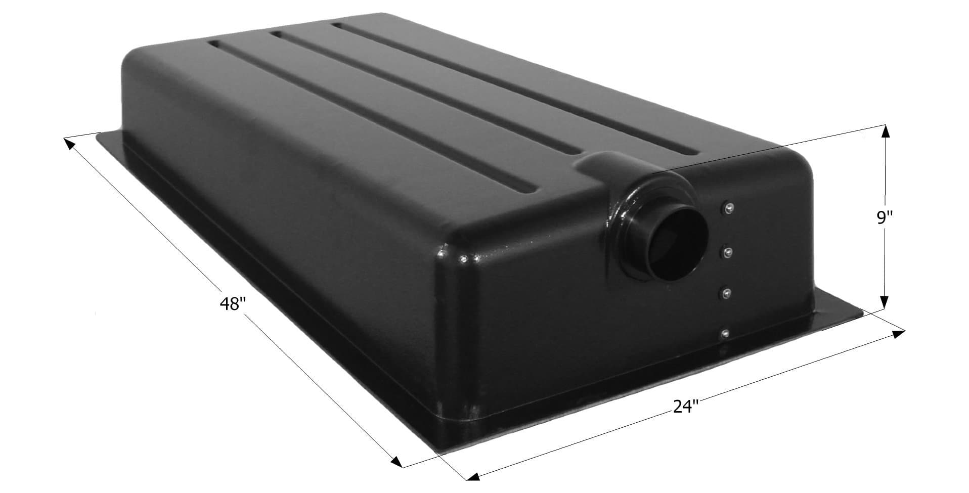 ICON Holding Tank HT198ED | 25-Gallon Center End Drain w/ 3" Spigot & 4 Level Sensors