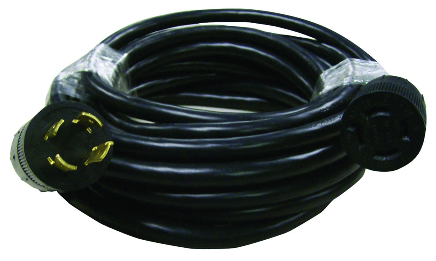 Mighty Cord 30A 4-Prong Generator Extension Cord | 25 ft, Twist-Lock, Bulk