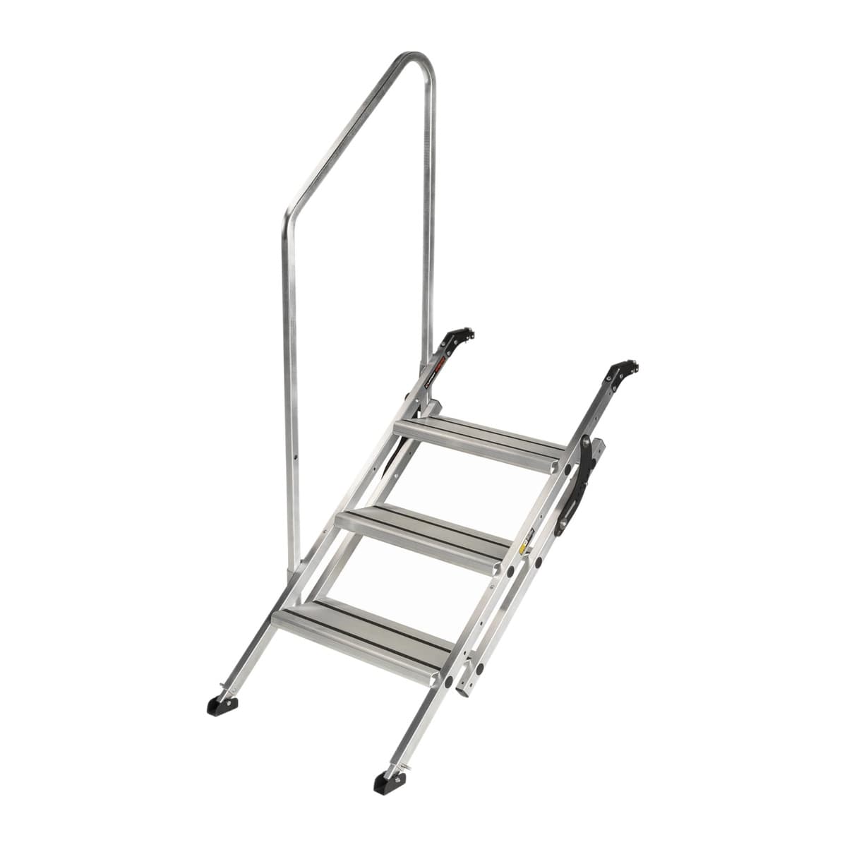 Lippert Victory Step Triple RV Patio Steps | Handrail, 300 lb, 8" Rise