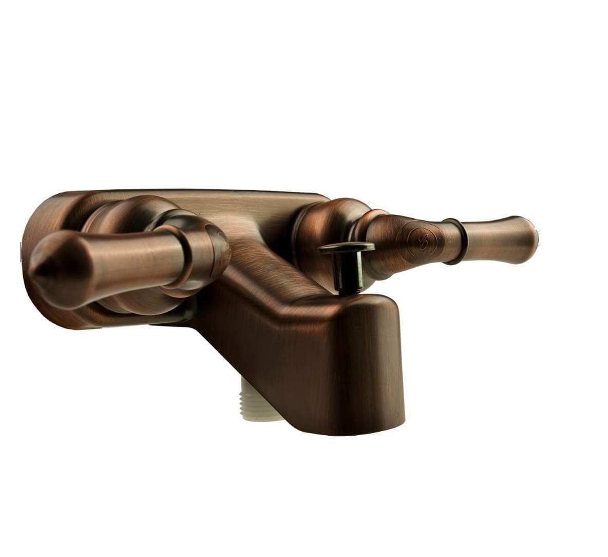Dura Faucet RV Tub & Shower Diverter | Oil Rubbed Bronze, 2-Hole 4"