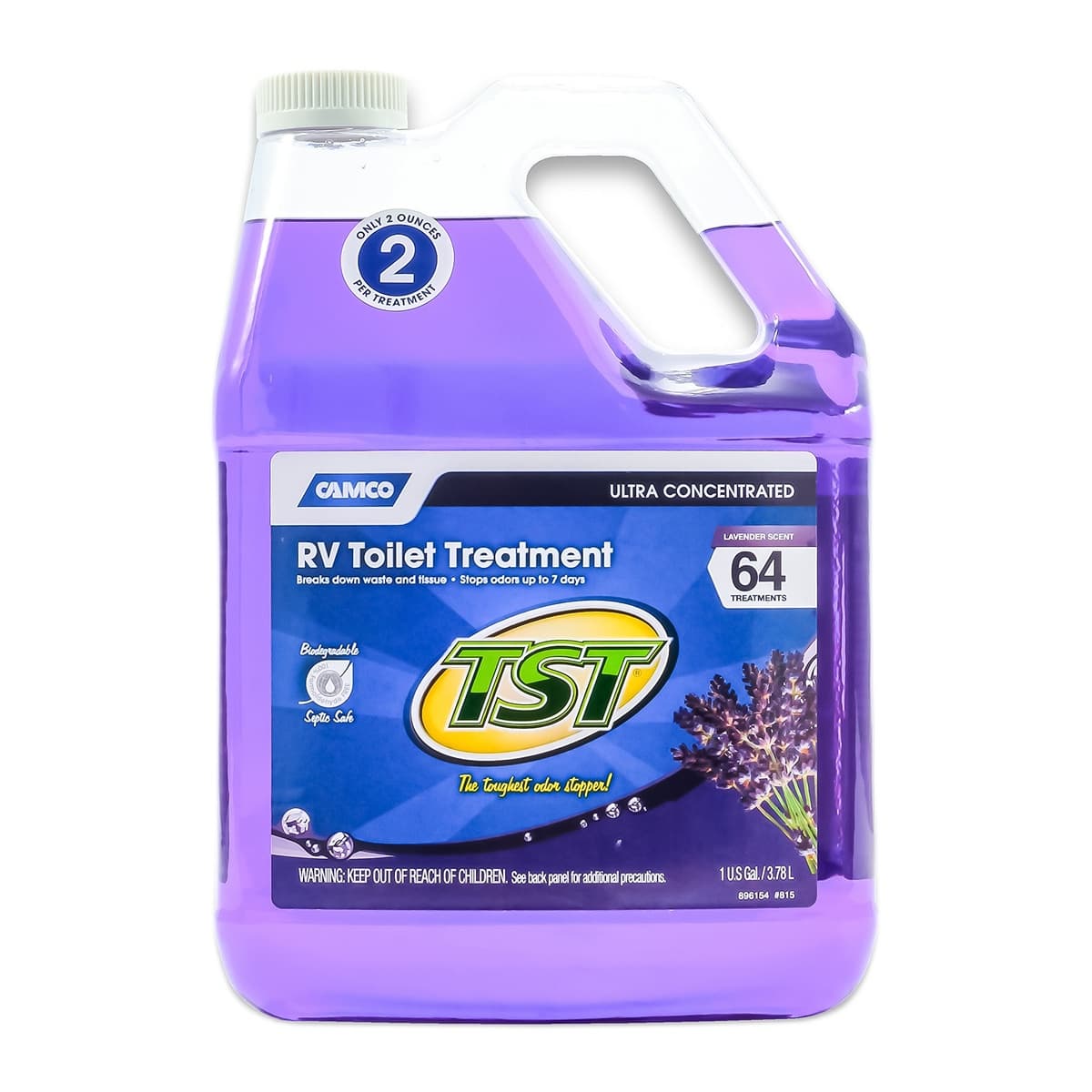 Camco TST MAX RV Toilet Treatment, Lavender, 1 Gallon