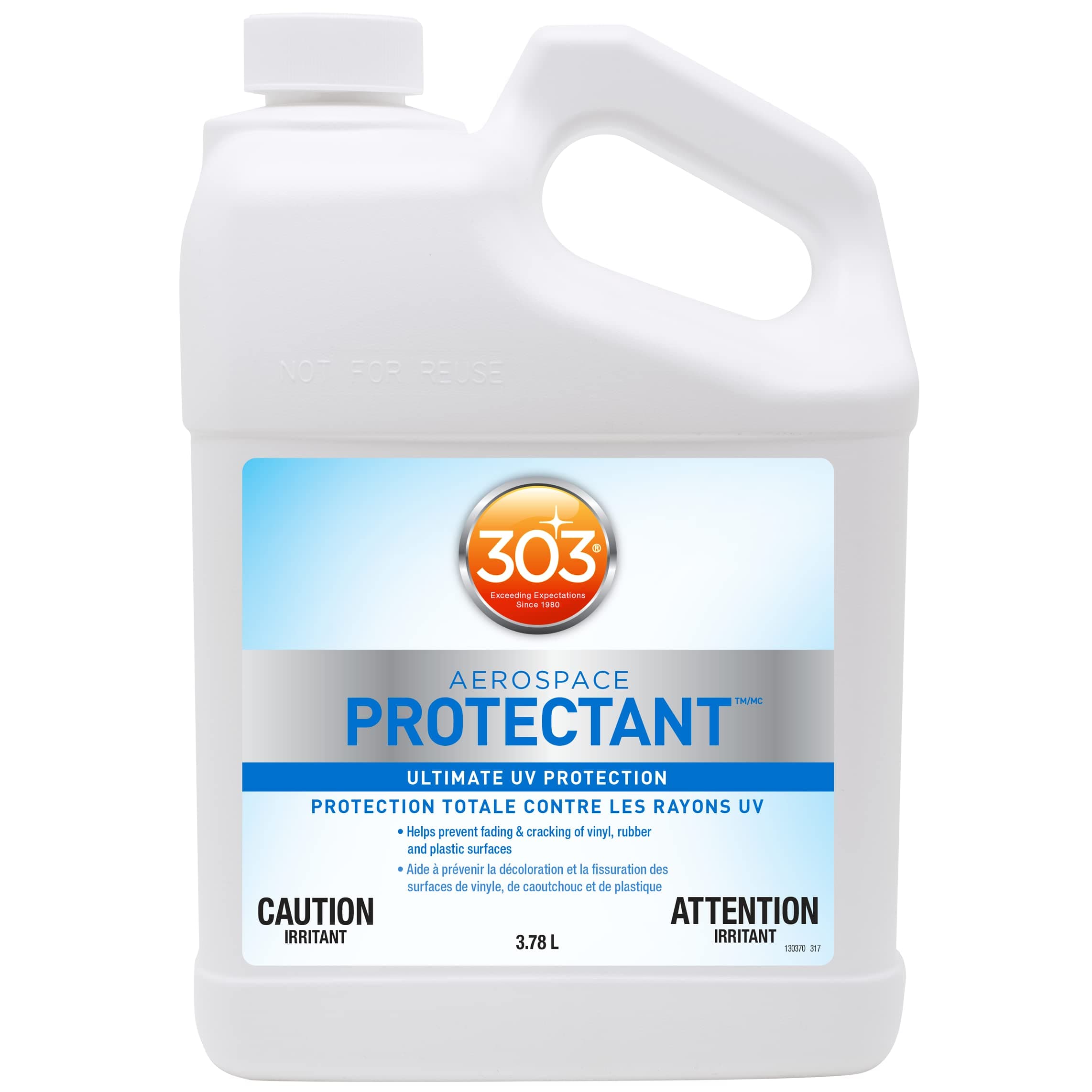 303 Aerospace Protectant Refill | 128 oz, UV Protection for Vinyl, Rubber & More