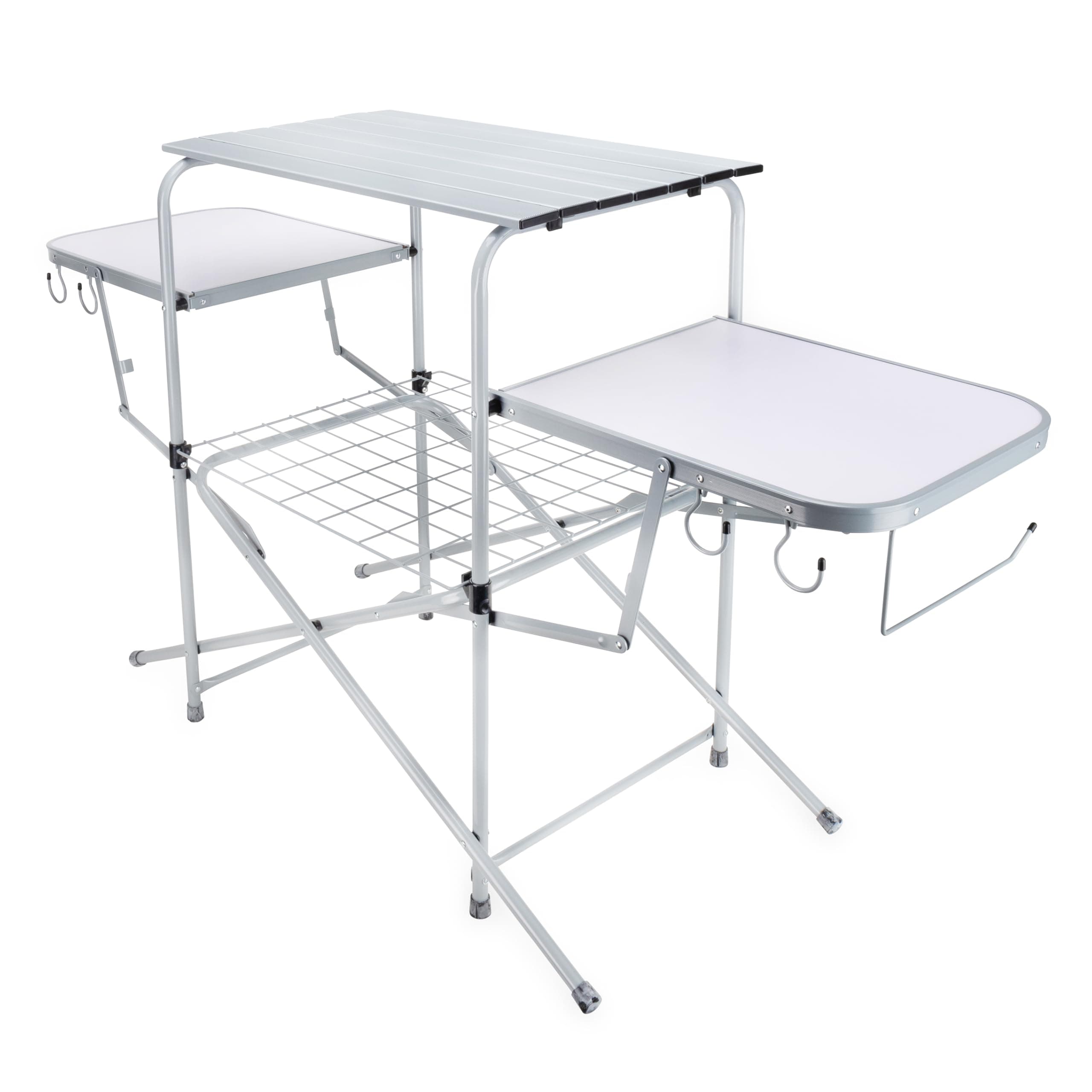 Camco Olympian Deluxe Portable Grill Table | Folding, Supports Up to 100 lb
