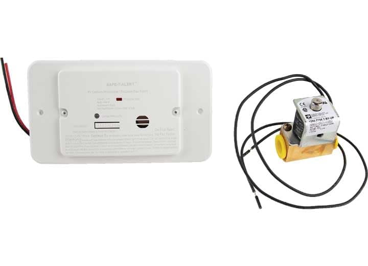 MTI Industries Combination CO/Propane Alarm | White Flush Mount with Trim Ring, 12VDC Hardwire