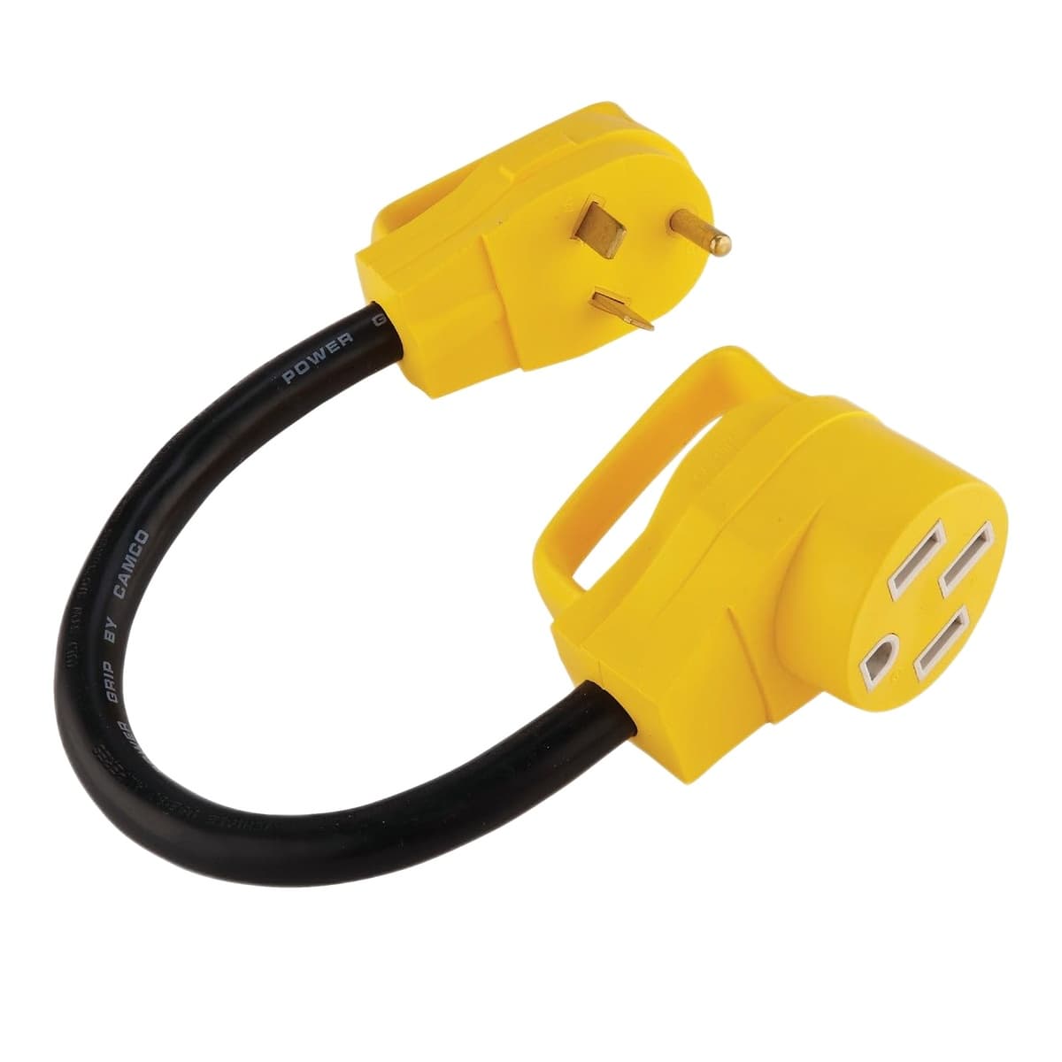 Camco PowerGrip 18-In 30-Amp Male to 50-Amp Female Dogbone Adapter