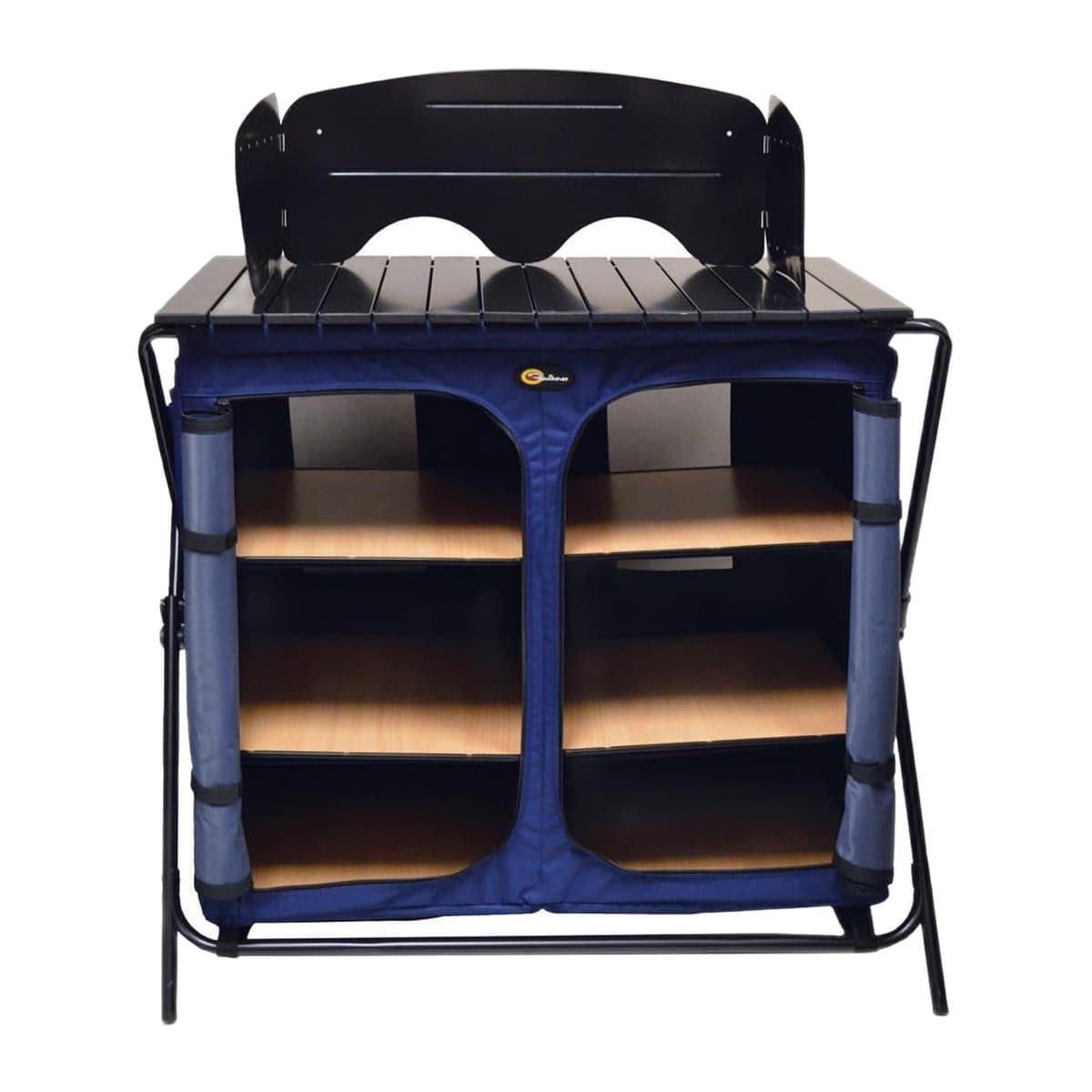 Faulkner Camp Cuisine Portable Camp Kitchen Table | 35 x 22 x 32.2 in., Blue