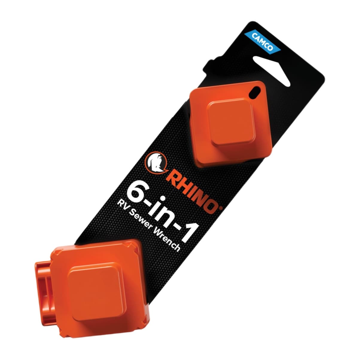 Camco RhinoFLEX 6-in-1 Sewer Wrench | 3" & 4" Cleanout Plugs