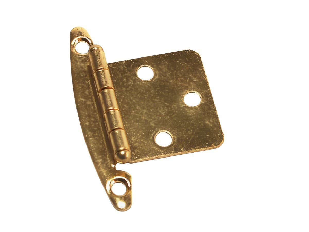 RV Designer Free-Swinging Cabinet Hinge | Brass, 1.75" x 2.75", 2-Pack