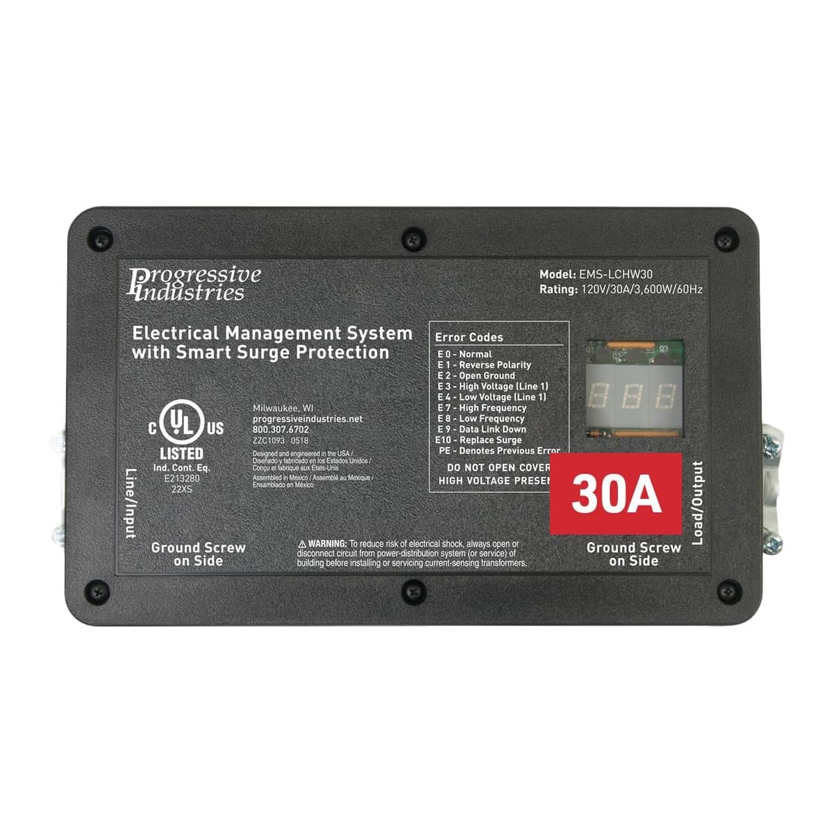 Progressive Industries SSP-30XL Portable RV Surge Protector | 30 Amp