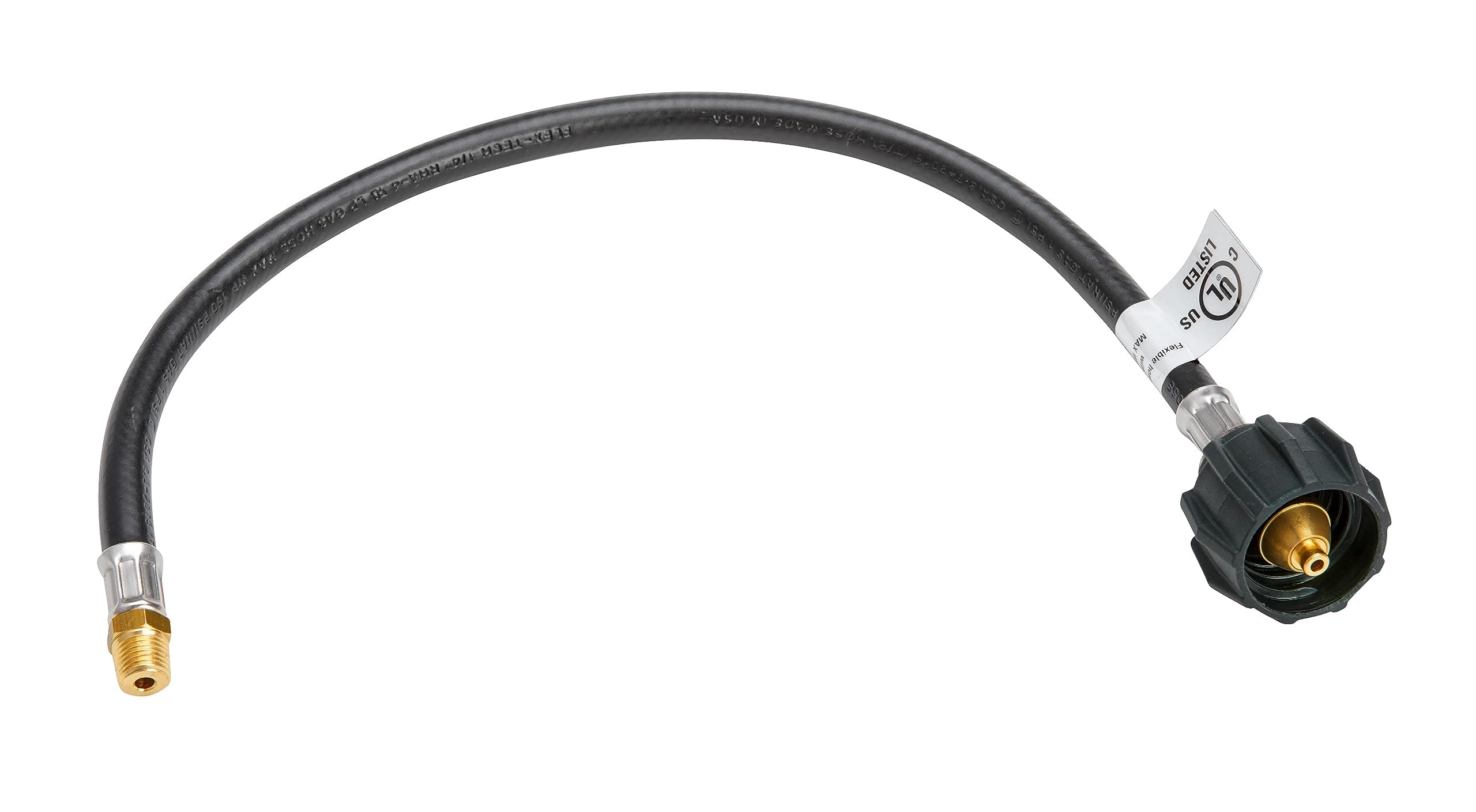 20" LP Gas Pigtail Hose | Type 1 Acme Nut x 1/4" MPT, UL Listed