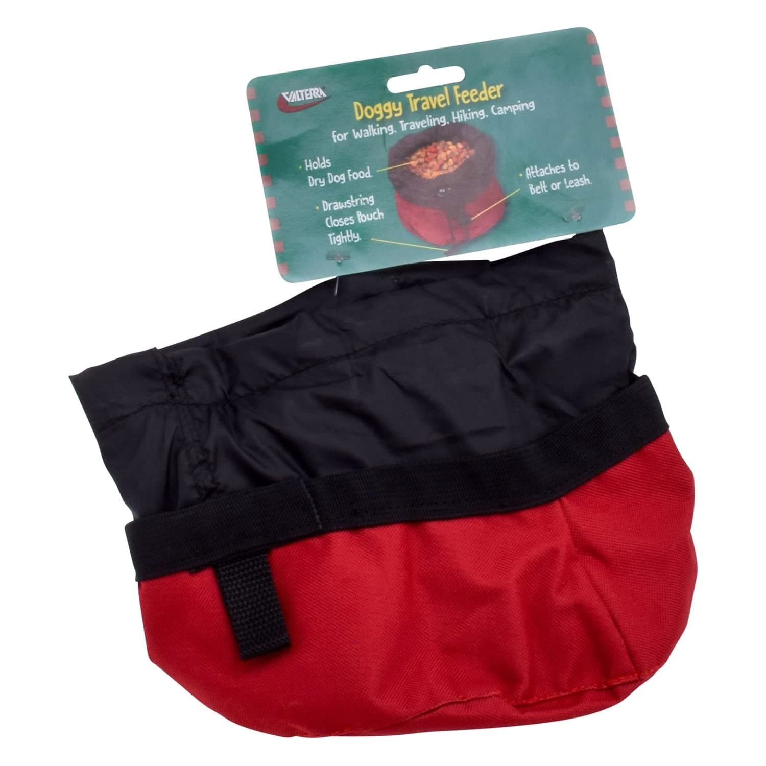 Valterra Doggy Travel Feeder | Portable Dry Food Pouch, 7" x 7"