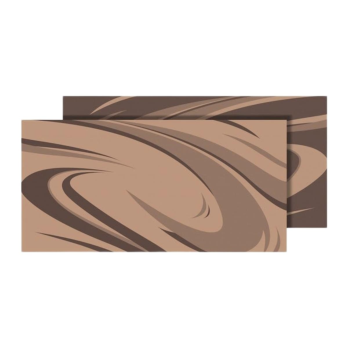 Faulkner Modern Swish Reversible Patio Mat | 9 ft x 18 ft, Brown/Beige