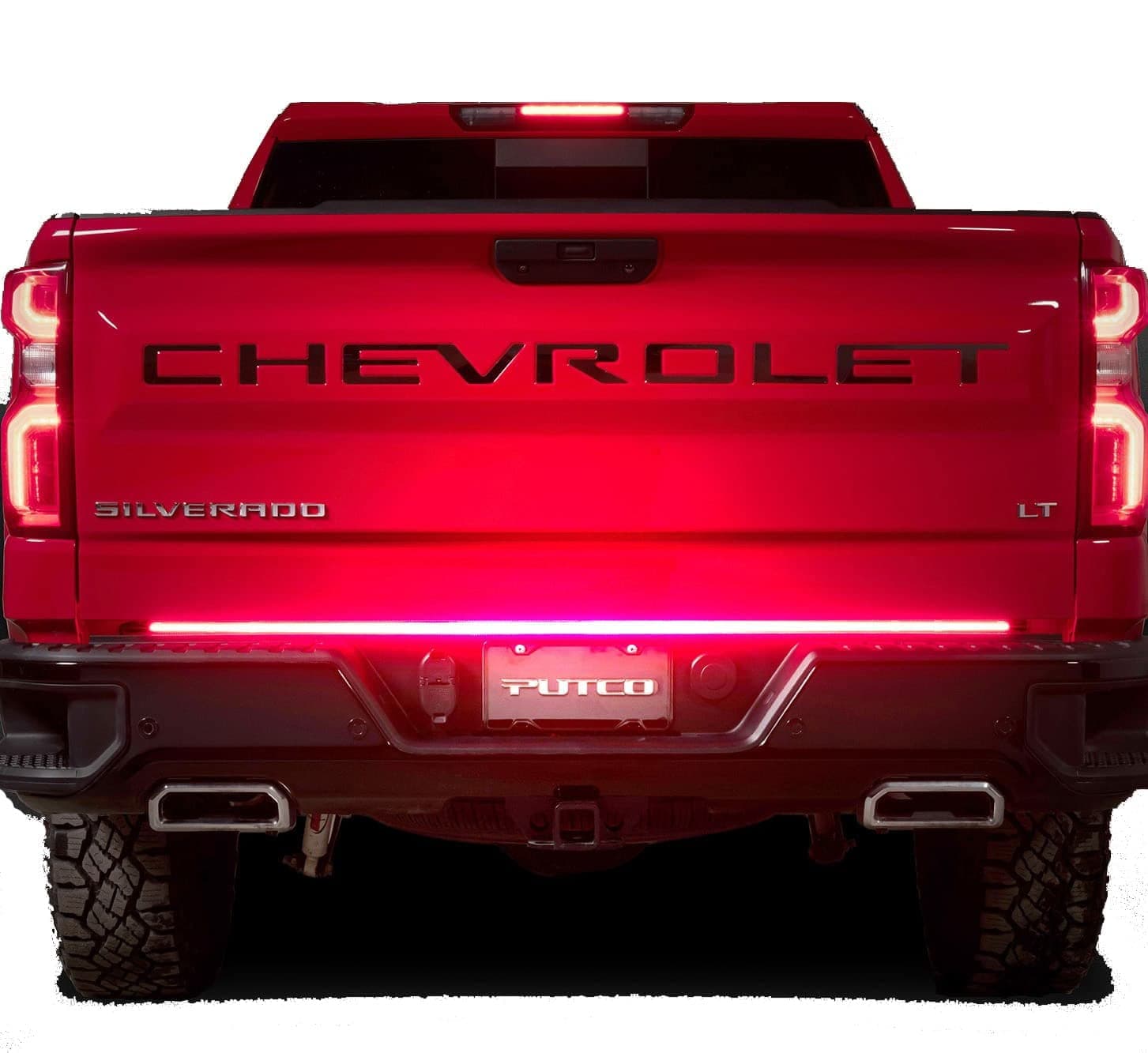 Putco 60" Red & White LED Light Bar | Truck Blade, Running/Brake/Hazard