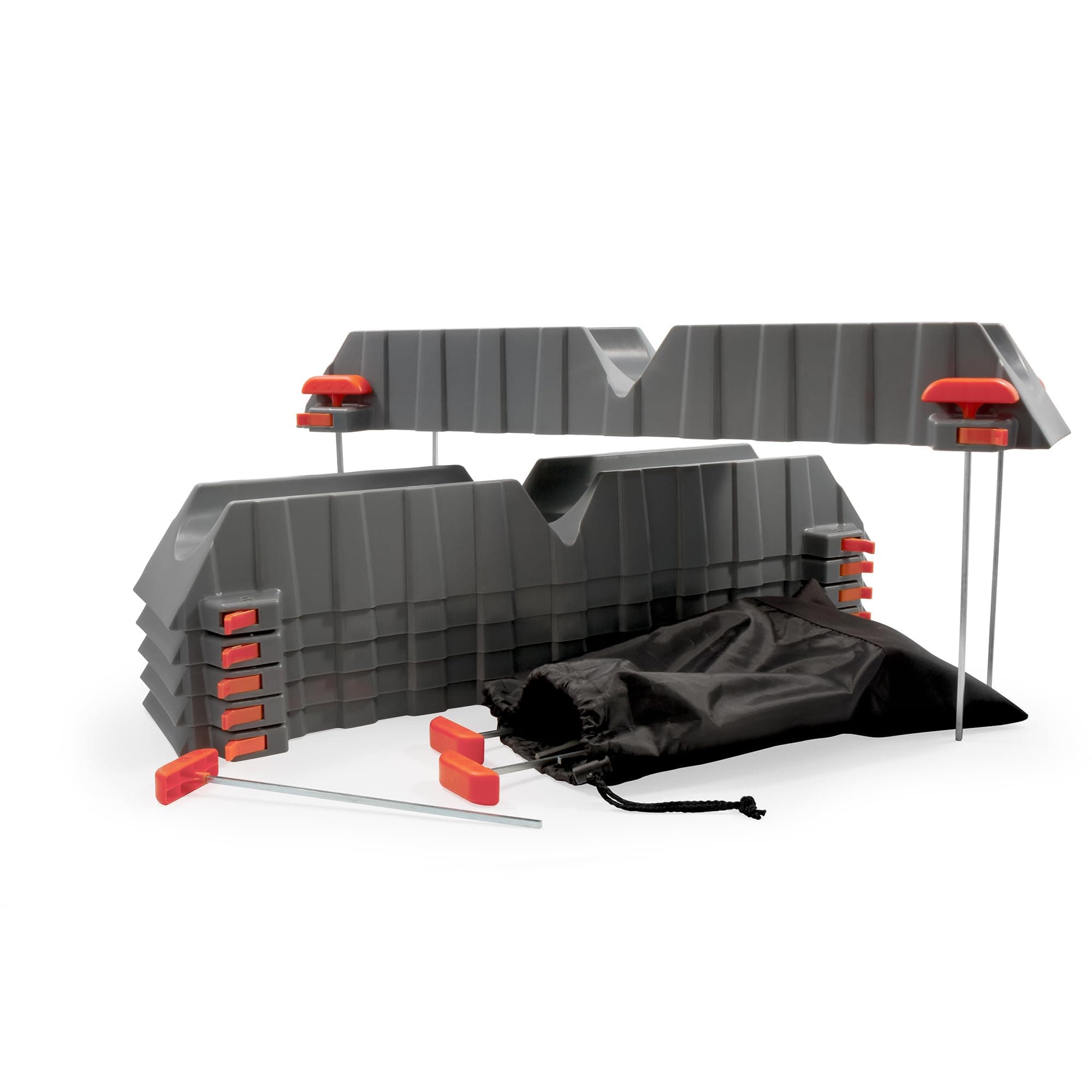 Camco Rhino Adjustable Sewer Hose Support Kit | 6-Section, Up to 20 ft., 10" Lift