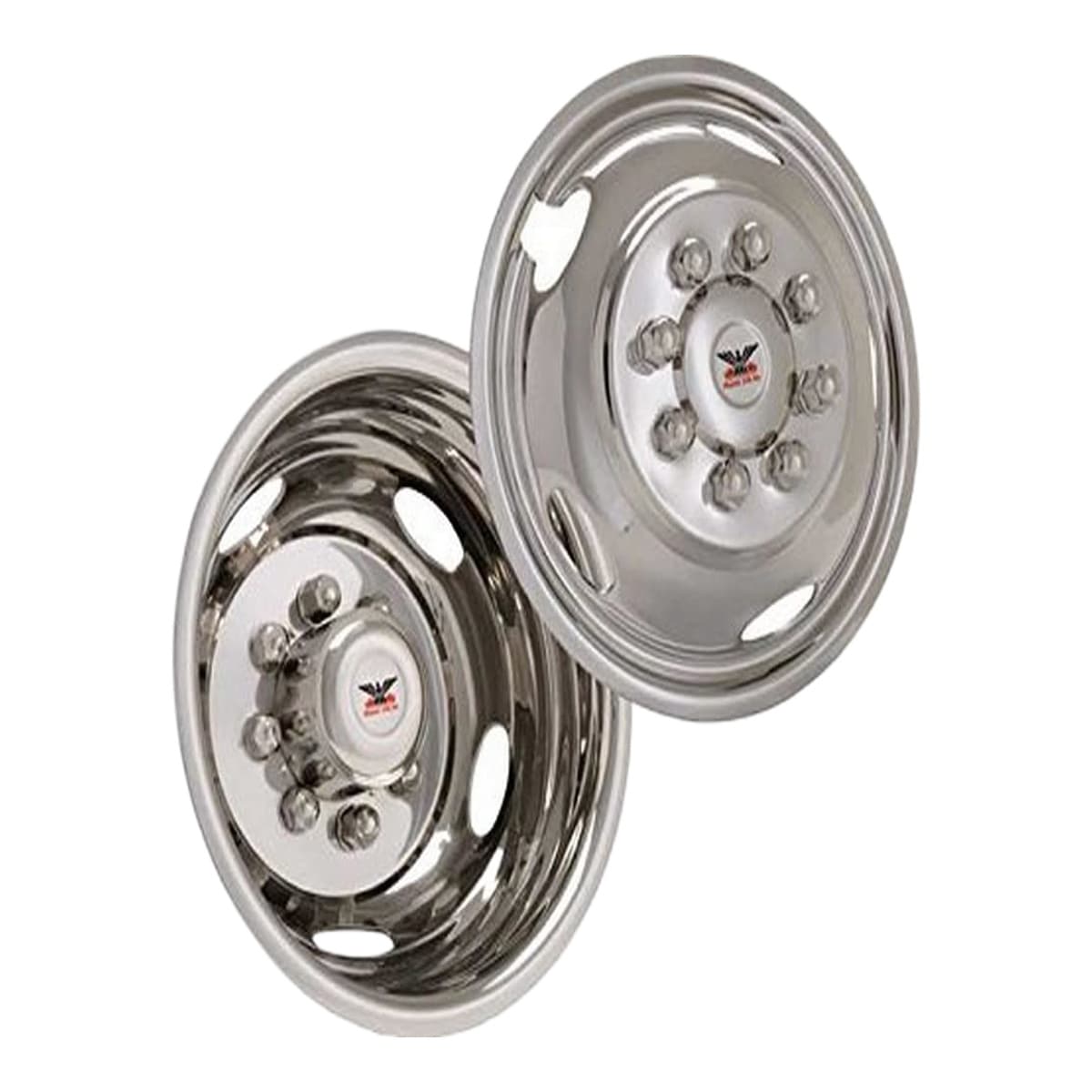 Phoenix USA 22.5" 10-Lug Stainless Wheel Simulator Set (2 Hand Hole)