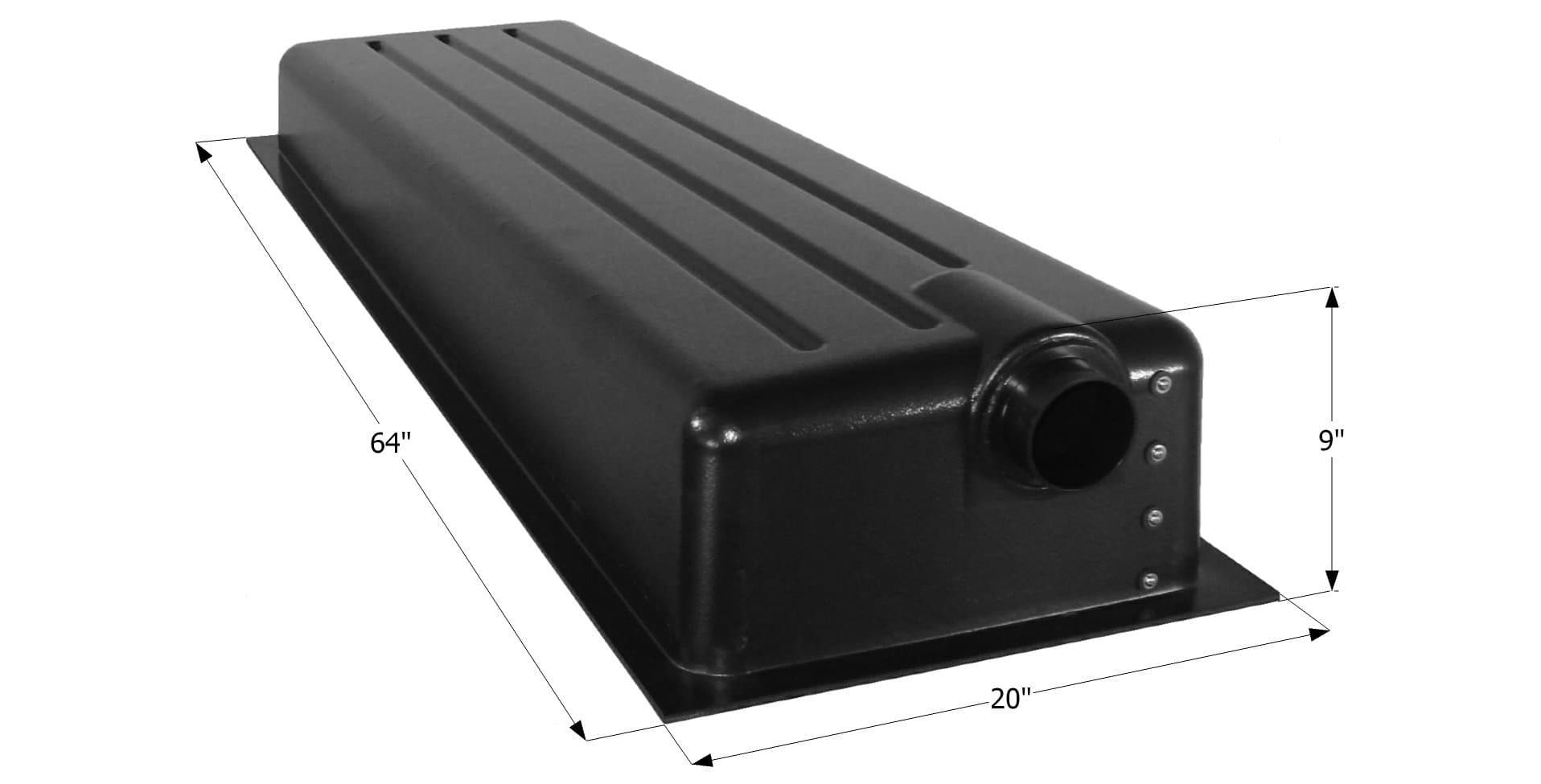 ICON Holding Tank HT186ED | Center End Drain, 3" Spigot & 4 Level Sensors, 20 Gallon