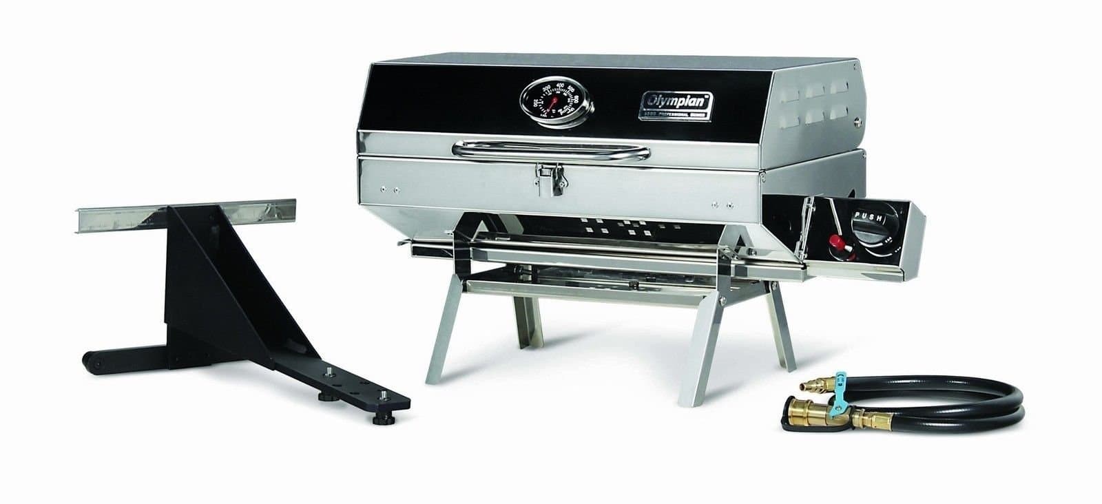 Camco Olympian 5500 Stainless Steel Portable Grill | Gas, Free-Standing, Camp & RV Use
