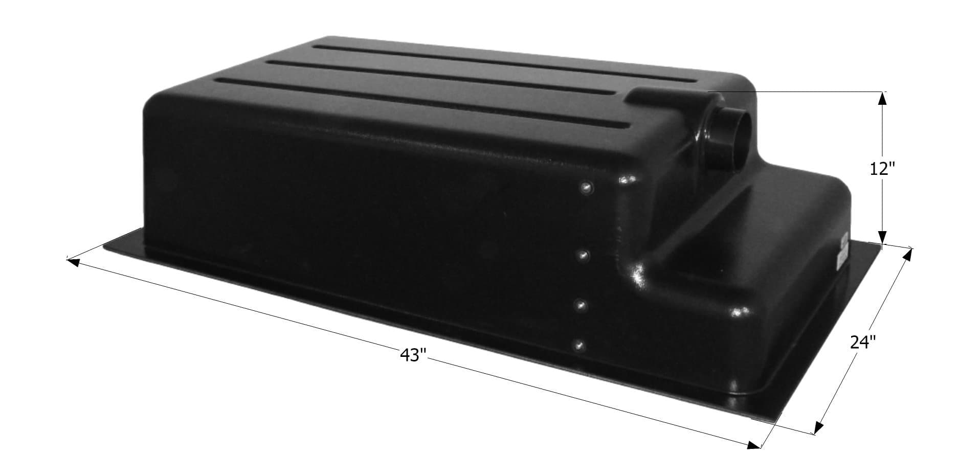 ICON Holding Tank HT152RE | 31-Gallon, Recessed Drain, 3" Spigot, 4 Level Sensors