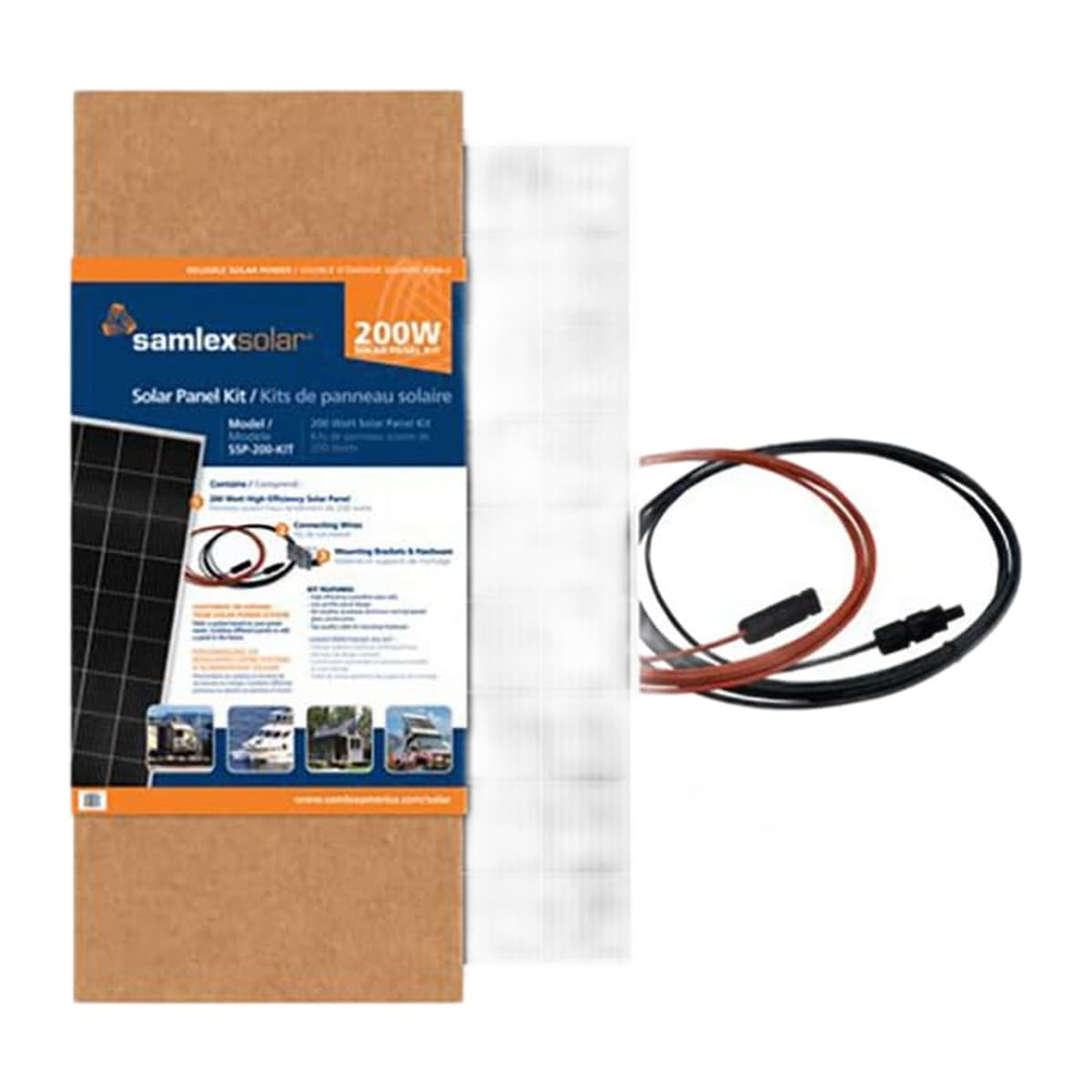 Samlex SSP-200-KIT 200W Monocrystalline Solar Panel Kit