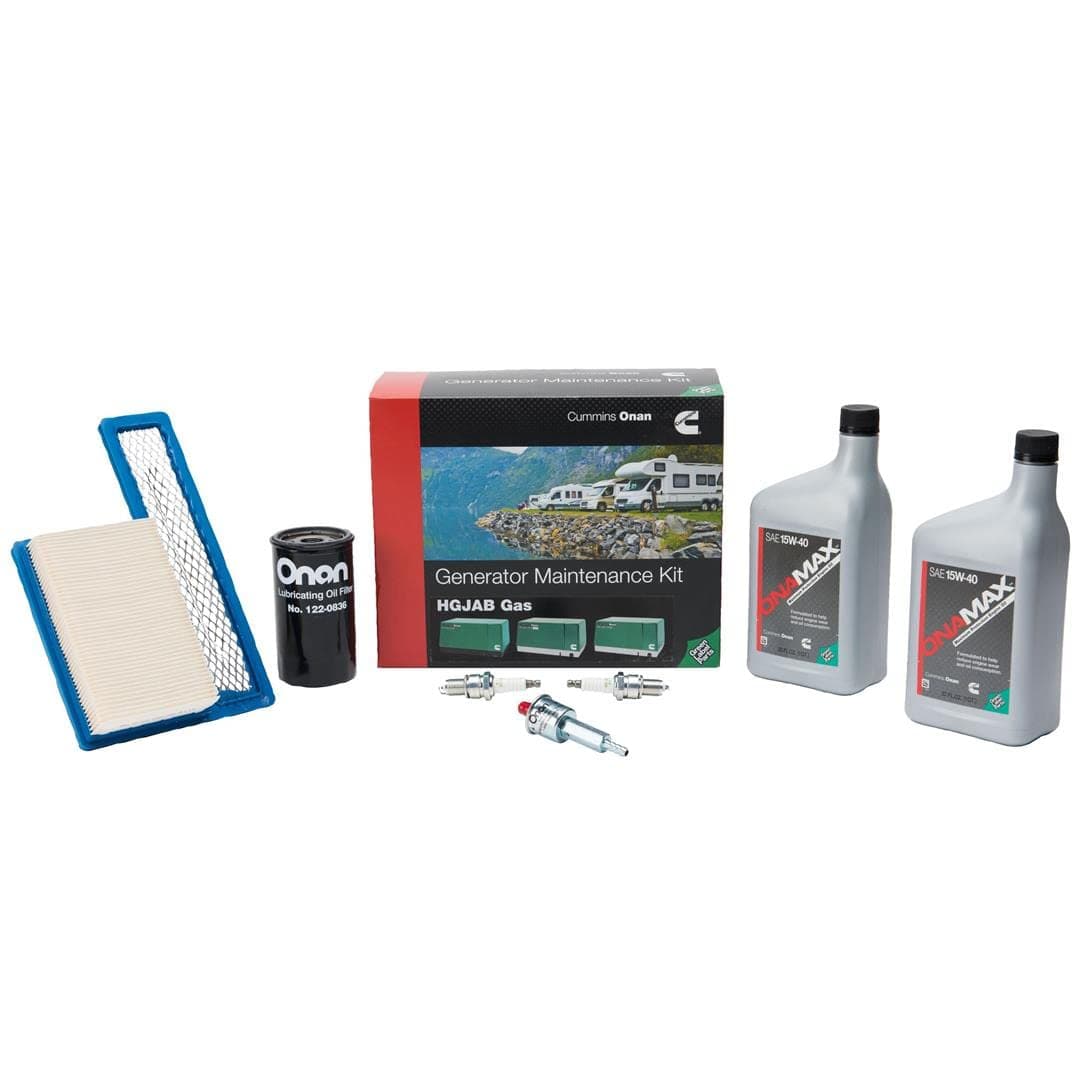 Cummins Onan KY Series Propane Generator Maintenance Kit | Air Filter, Spark Plug, Oil