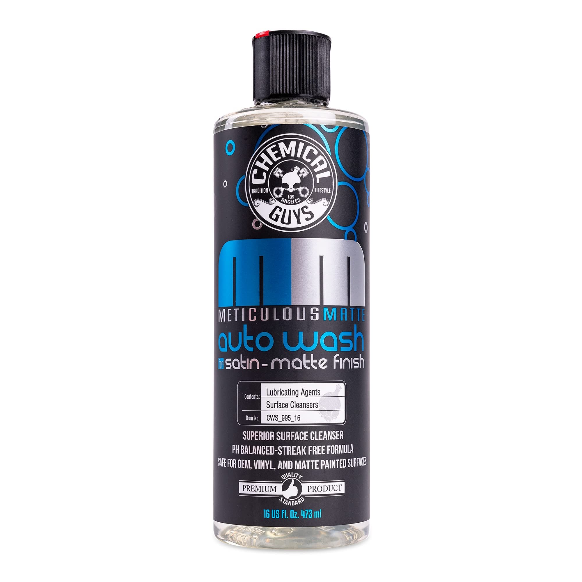 Chemical Guys Meticulous Matte Car Wash Soap | 16 oz, Bubble Gum Scent