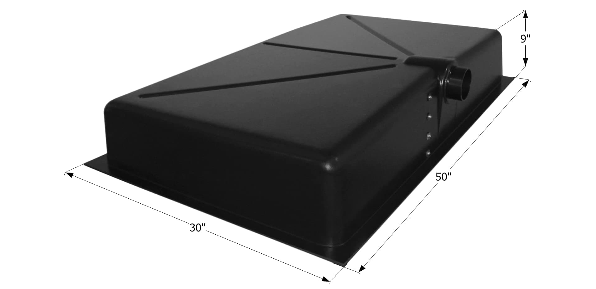 ICON Holding Tank HT138-SD | 44 Gallon, 3in Spigot, 4 Pre-Installed Level Sensors