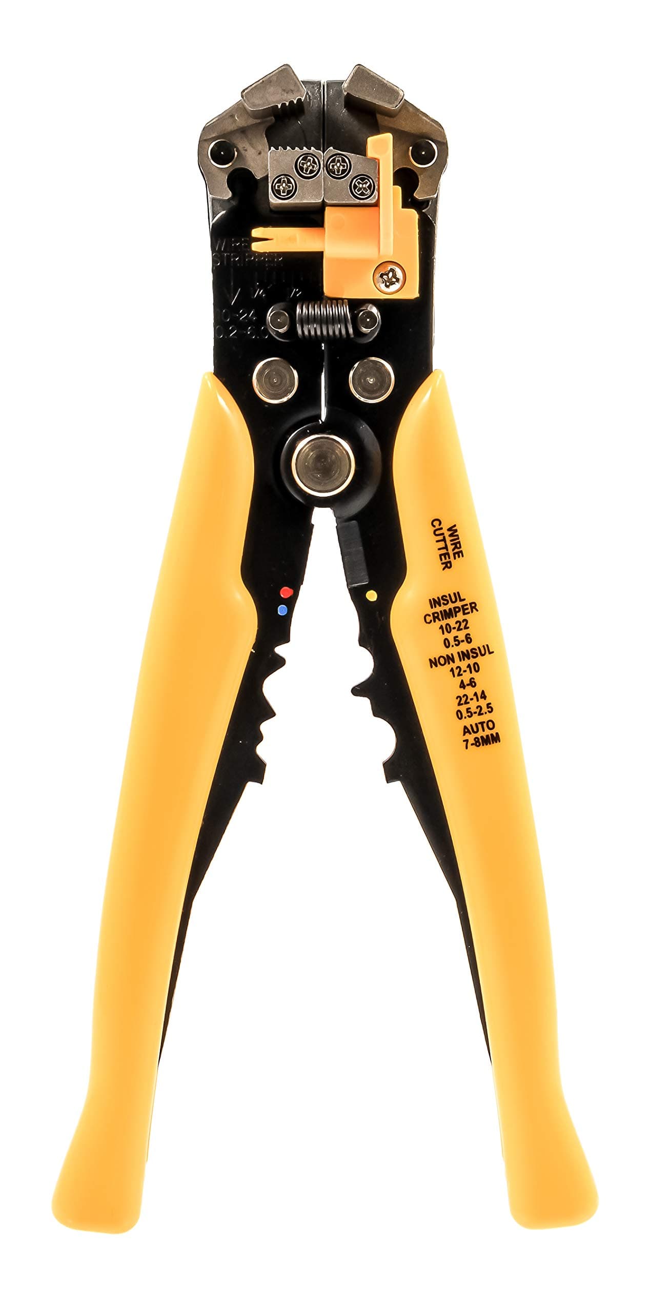 Camco Self-Adjusting Wire Stripper | Ergonomic Rubber Grip Hand Tool