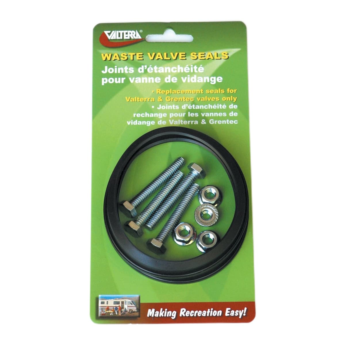 Valterra 3 in Waste Valve Seal Kit | 2-Pack with Hardware
