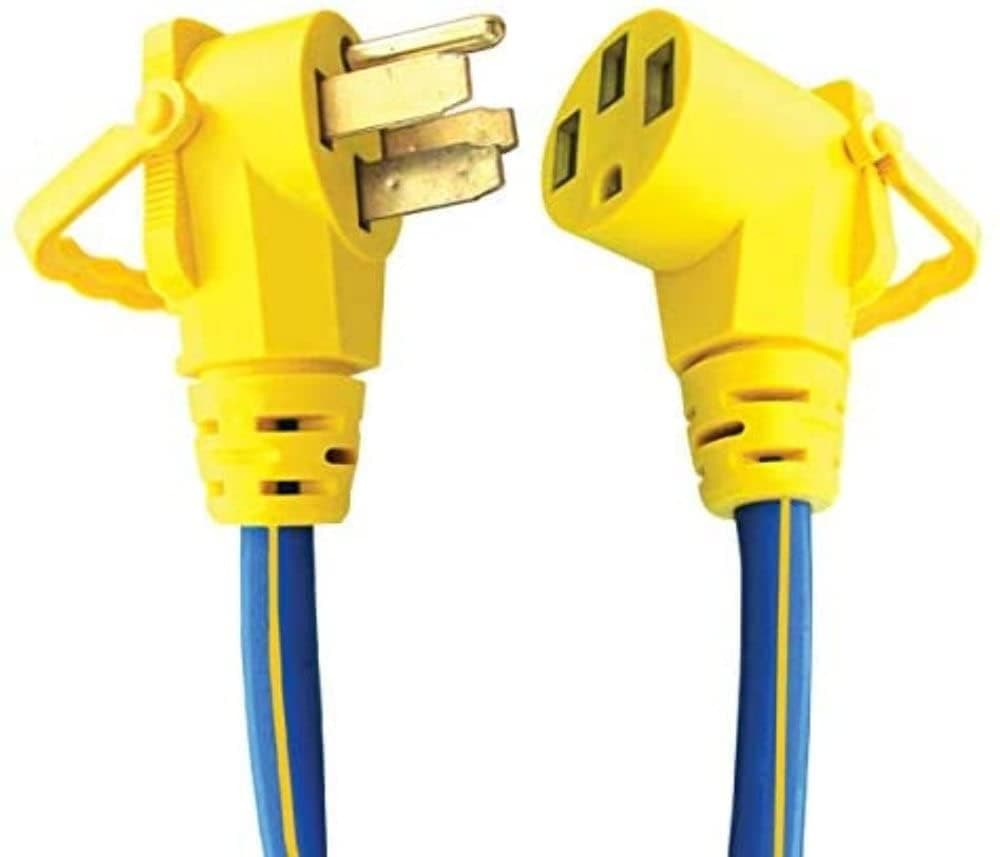 AP Products EZee Grip RV Extension Cord | 50 Amp, 15 ft, 4-Prong