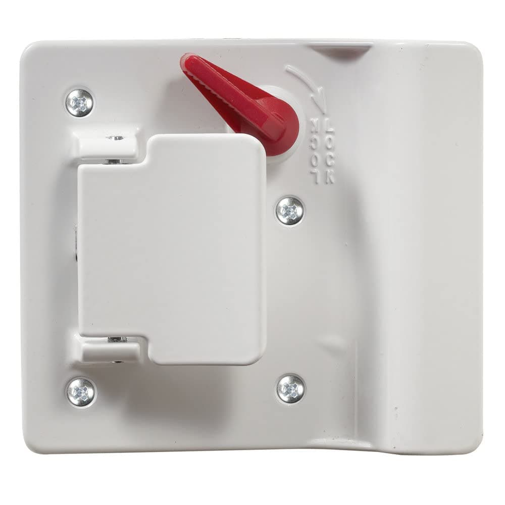 RV Designer Travel Trailer Entry Door Deadbolt Lock | White, Replaces TriMark 60-251