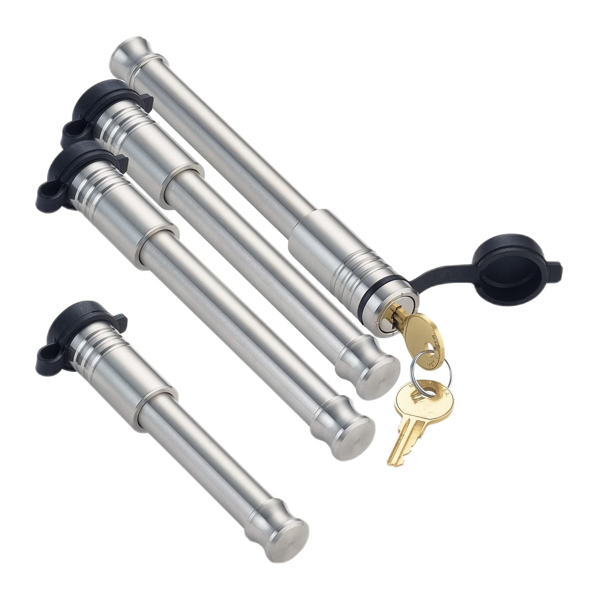 InfiniteRule 4-Pack Keyed-Alike Hitch Locks for B&W 2" Tow & Stow with 2" Receiver Lock