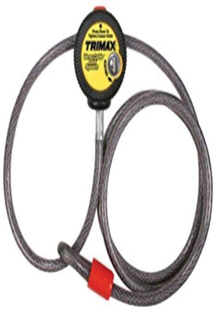 Trimax VMAX6 Multi-Use Versa Cable Lock | 6 ft x 10mm, Black