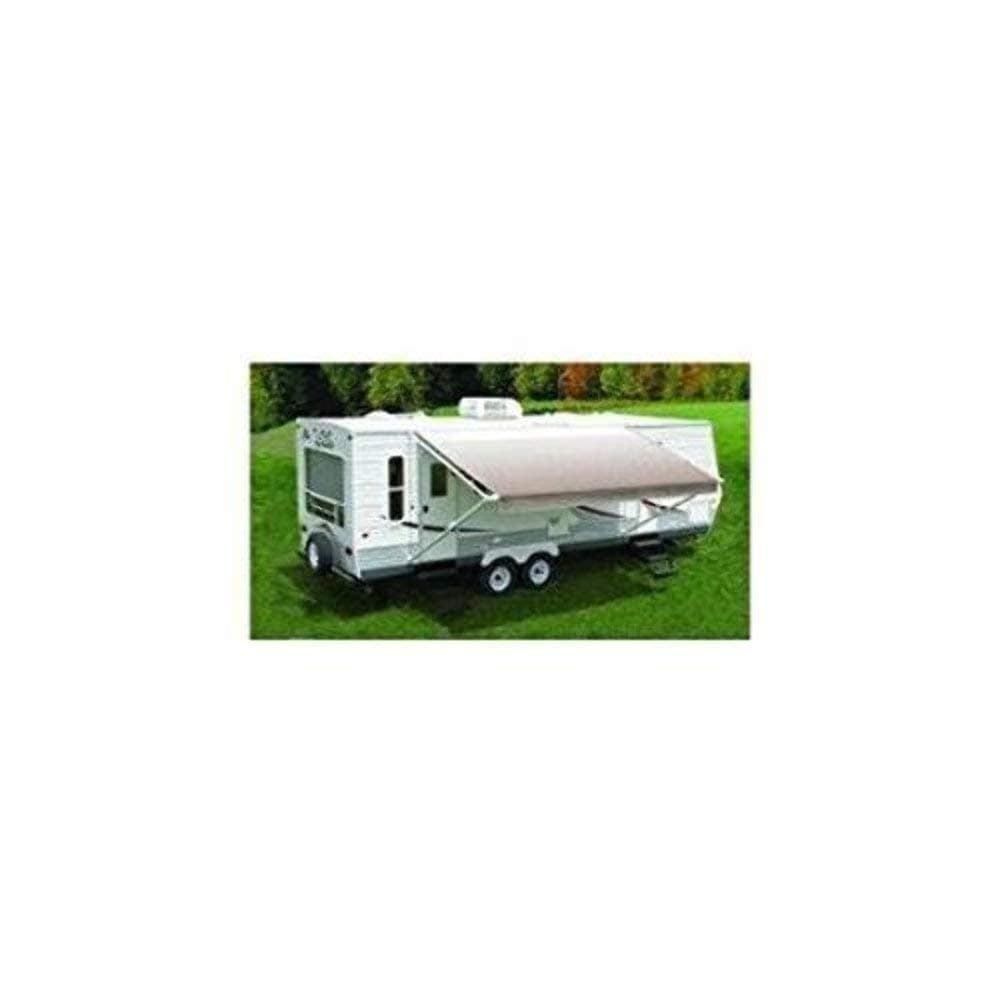 Carefree Fiesta Awning Fabric & Roller Assembly - Camel Shale Fade, 18 ft | Vinyl Canopy, Manual, White Weatherguard