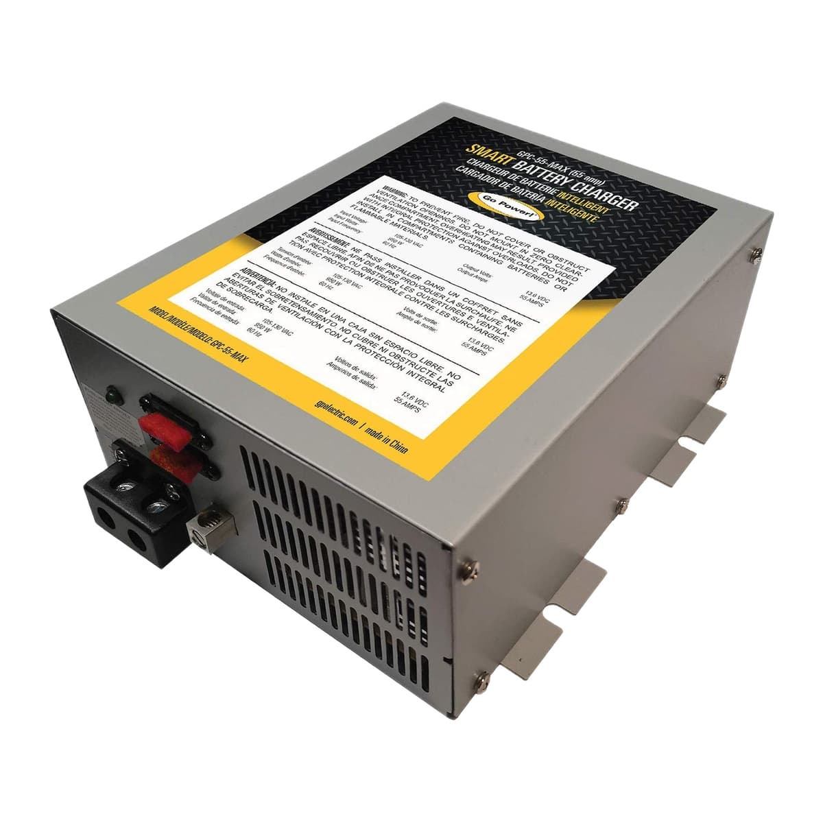 Go Power! GPC-55-MAX 55A Converter & Battery Charger, 12V