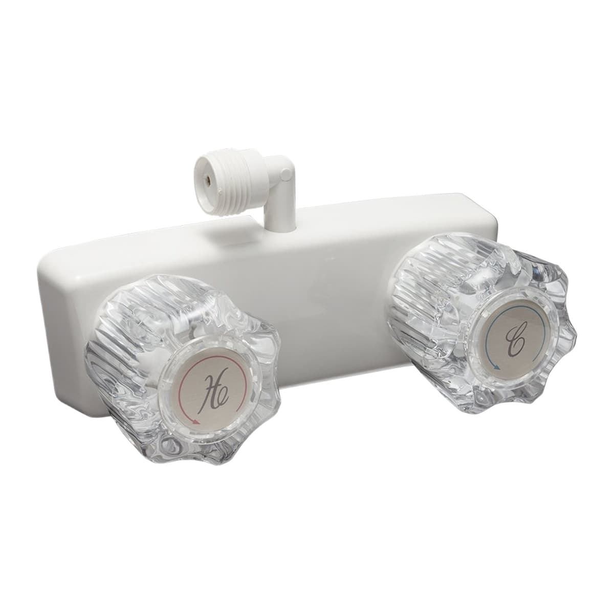 Dura Faucet RV Exterior Shower Box Diverter Faucet | White