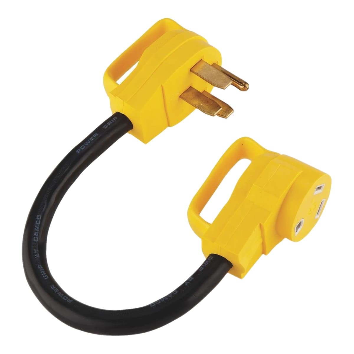 Camco PowerGrip 18-In 50-Amp Male to 30-Amp Female Dogbone Adapter