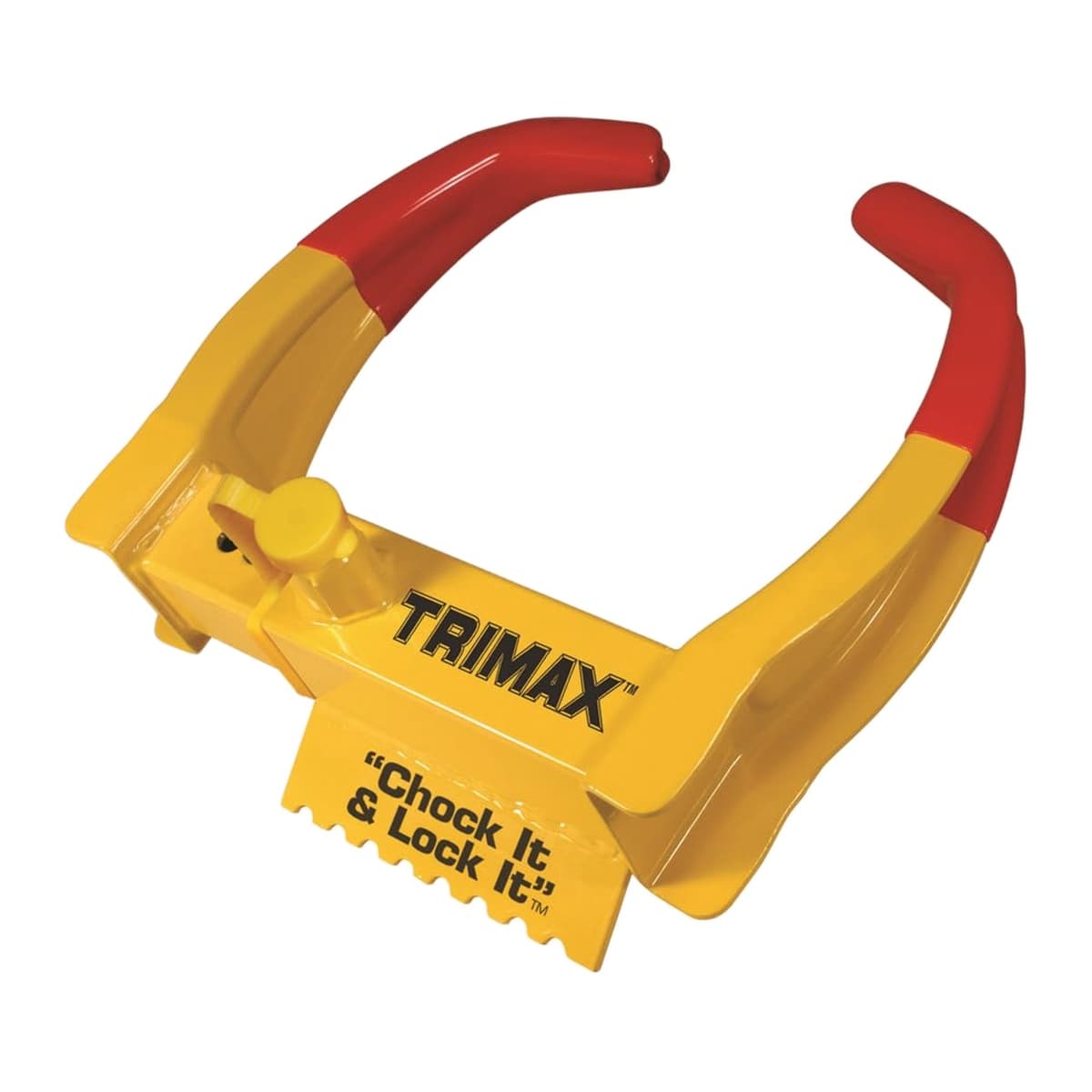 Trimax Deluxe Wheel Chock Lock | Fits 7 to 11.25 in Tires