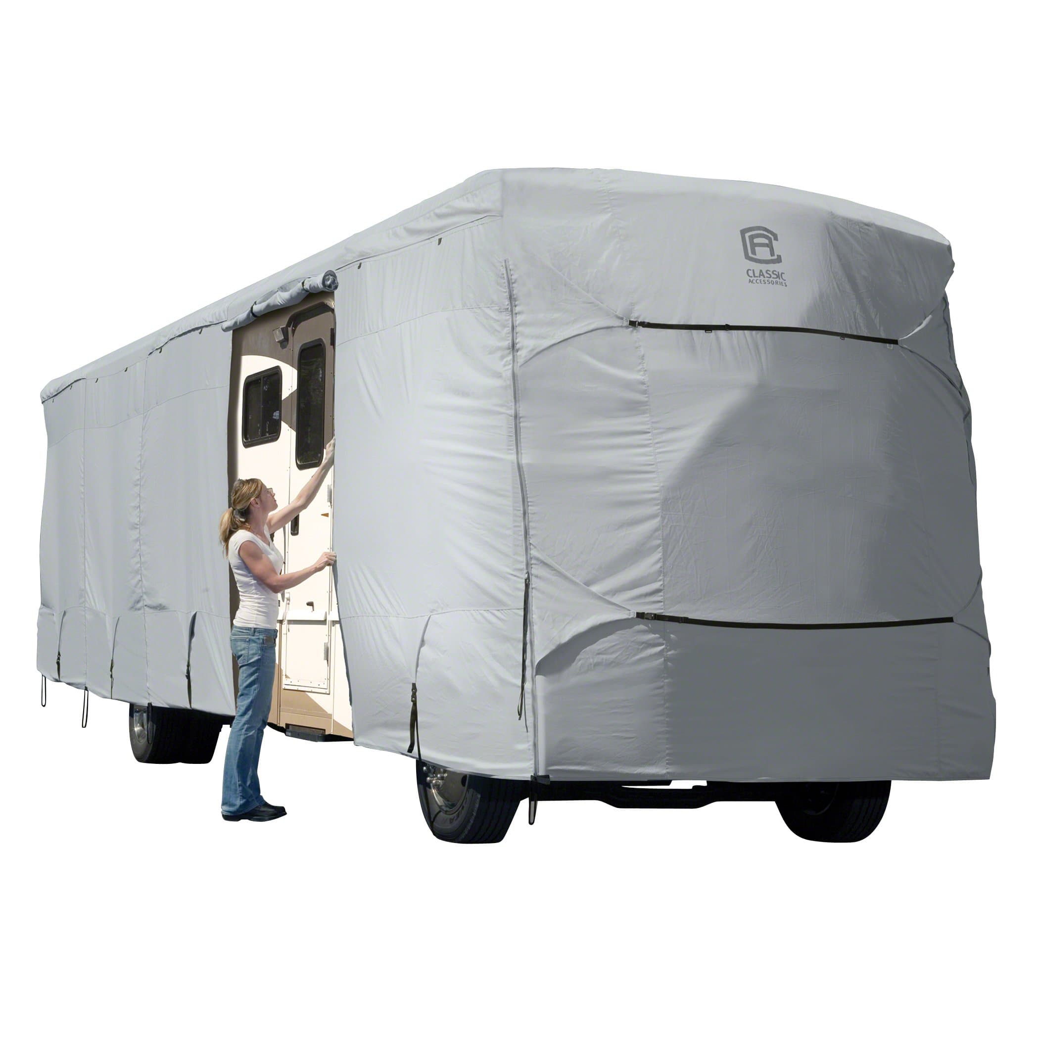 Classic Accessories PermaPRO Class A RV Cover | Fits 33'-37', 135" Height, Grey